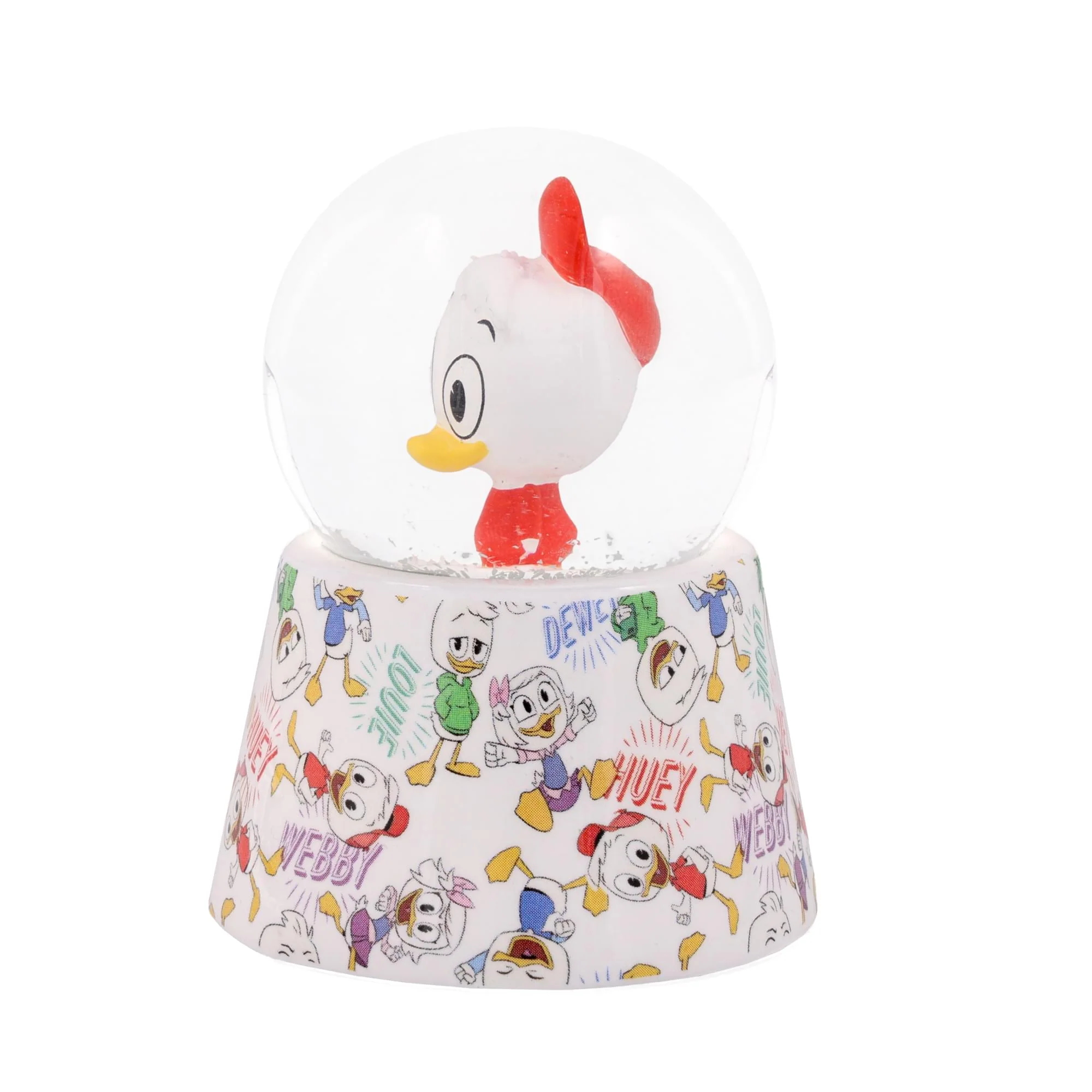 Disney Ducktales Huey Duck 3-Inch Mini Light-Up Snow Globe - Image 3