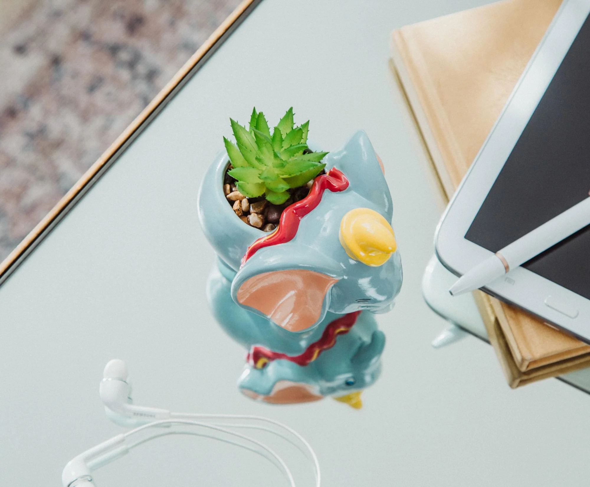 Disney Dumbo 4-Inch Mini Planter With Artificial Succulent - Image 6