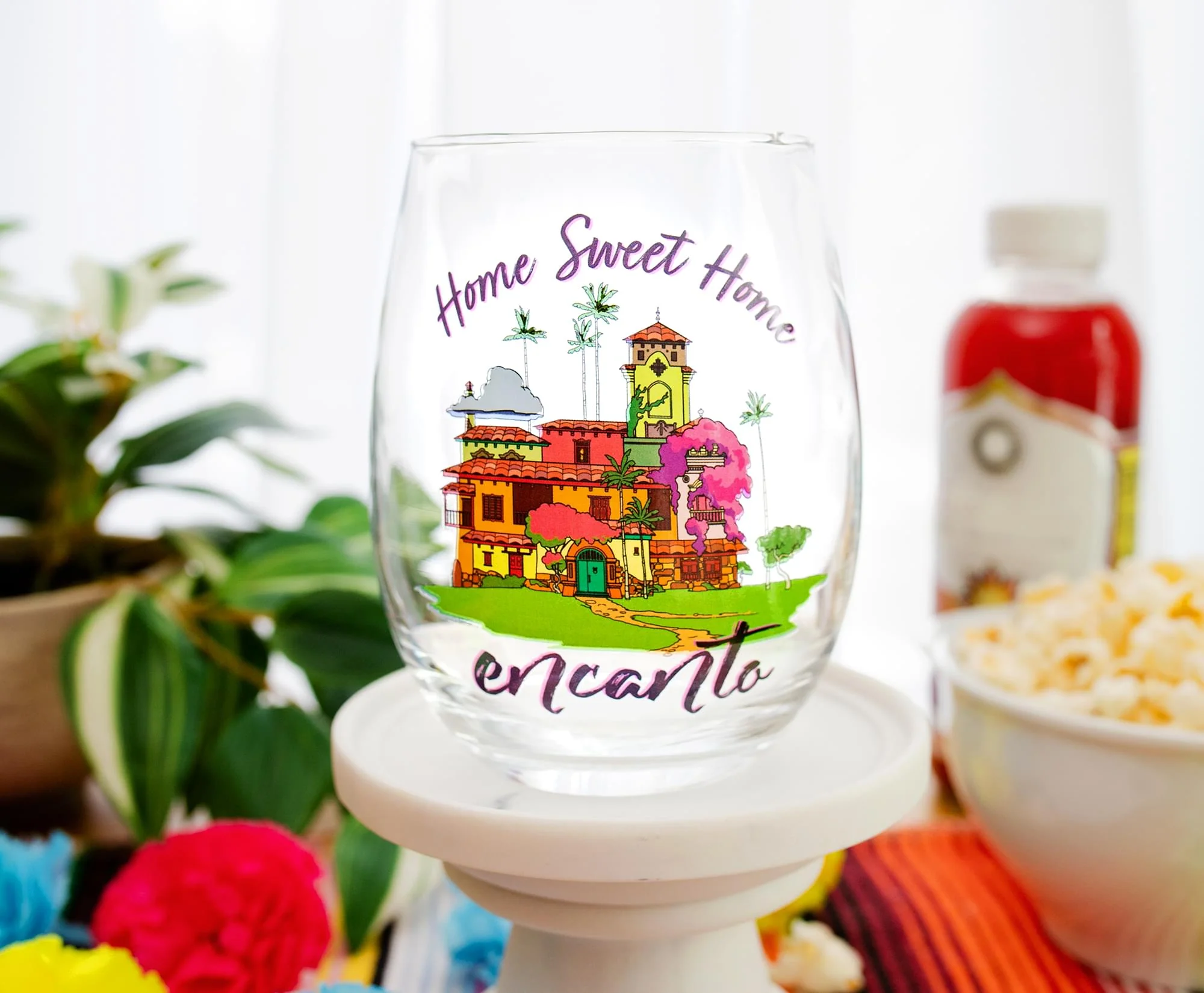 Disney Encanto "Home Sweet Home" Stemless Wine Glass | Holds 20 Ounces - Image 3