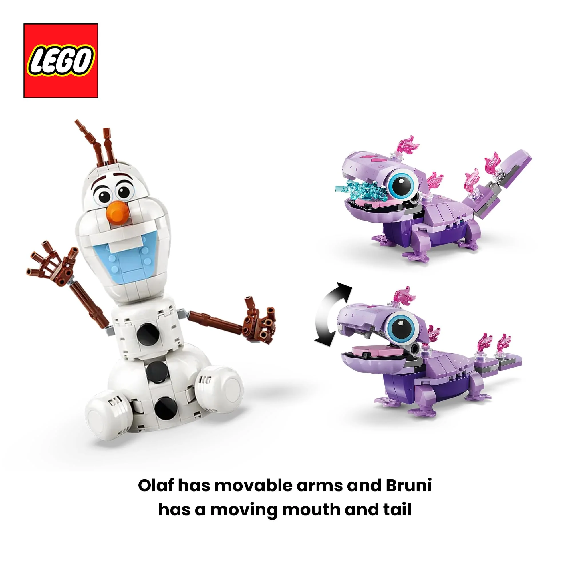 Disney Frozen LEGO 43287 Olaf and Bruni's Picnic Fun 478-Piece Building Set - Image 4