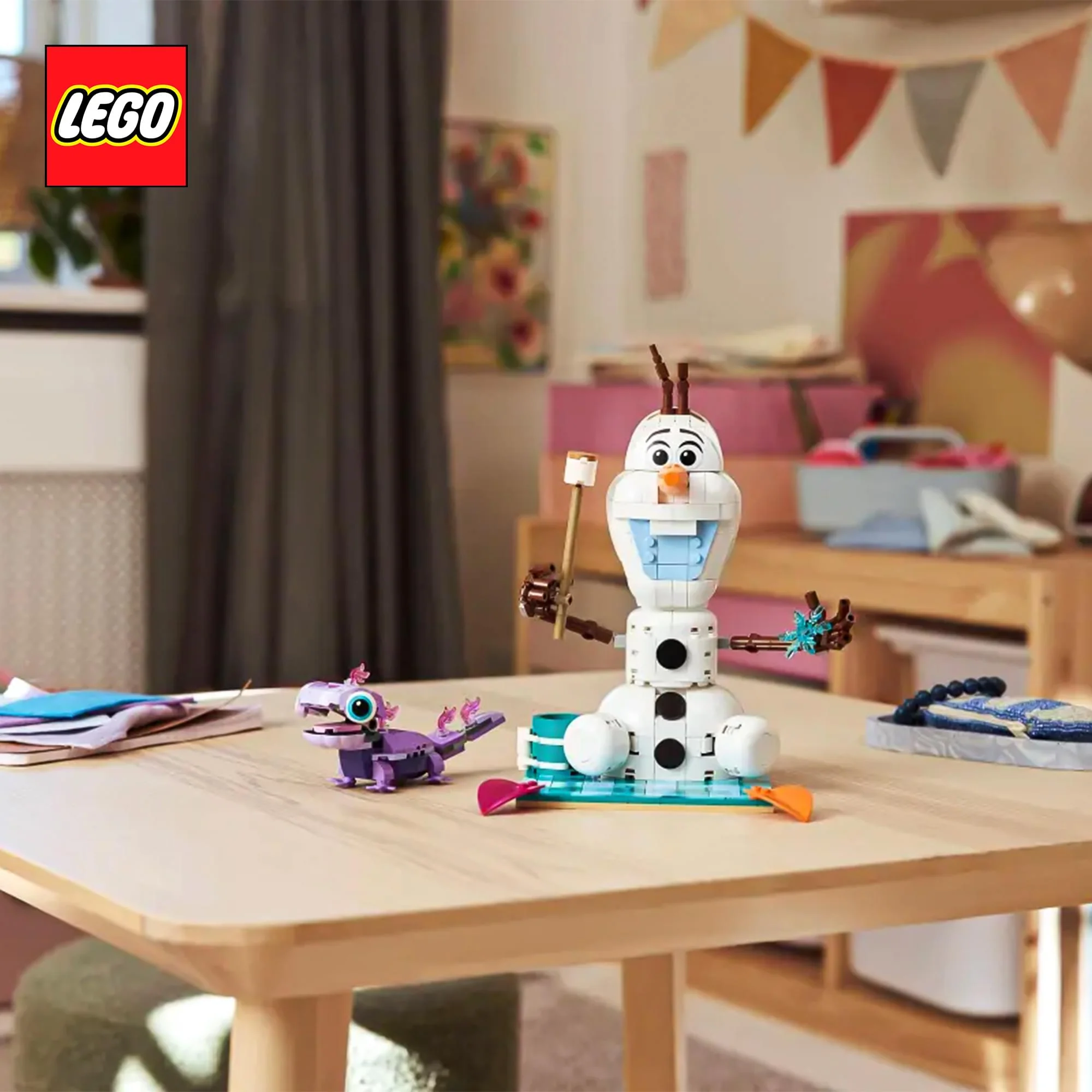 Disney Frozen LEGO 43287 Olaf and Bruni's Picnic Fun 478-Piece Building Set - Image 5