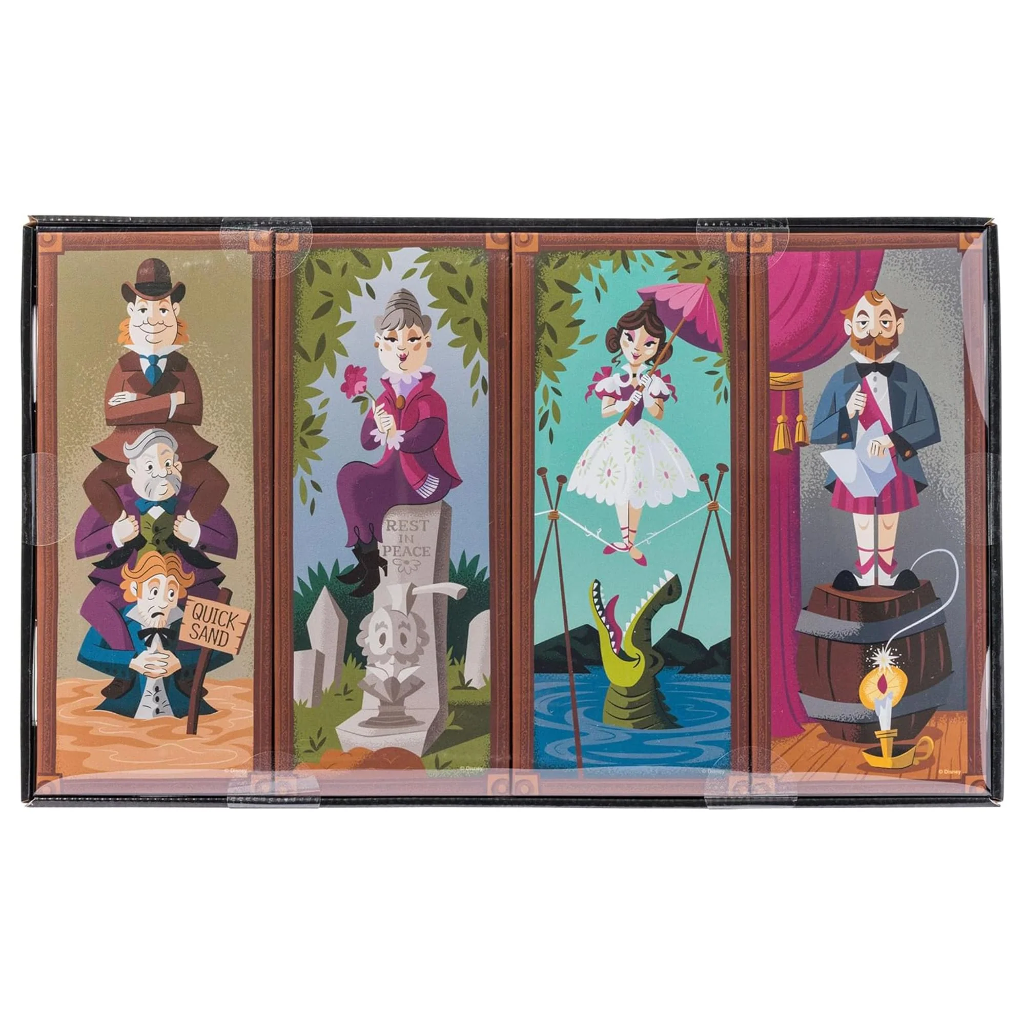 Disney Haunted Mansion 4-Piece 12 x 5 Inch Canvas Wall Art Set - Image 8