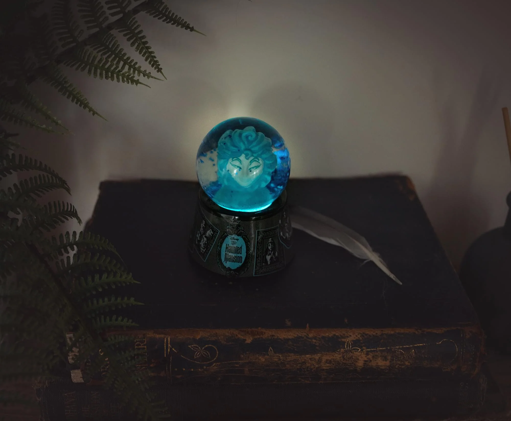Disney Haunted Mansion Madame Leota Light-Up Mini Snow Globe | 2.75 Inches Tall - Image 7