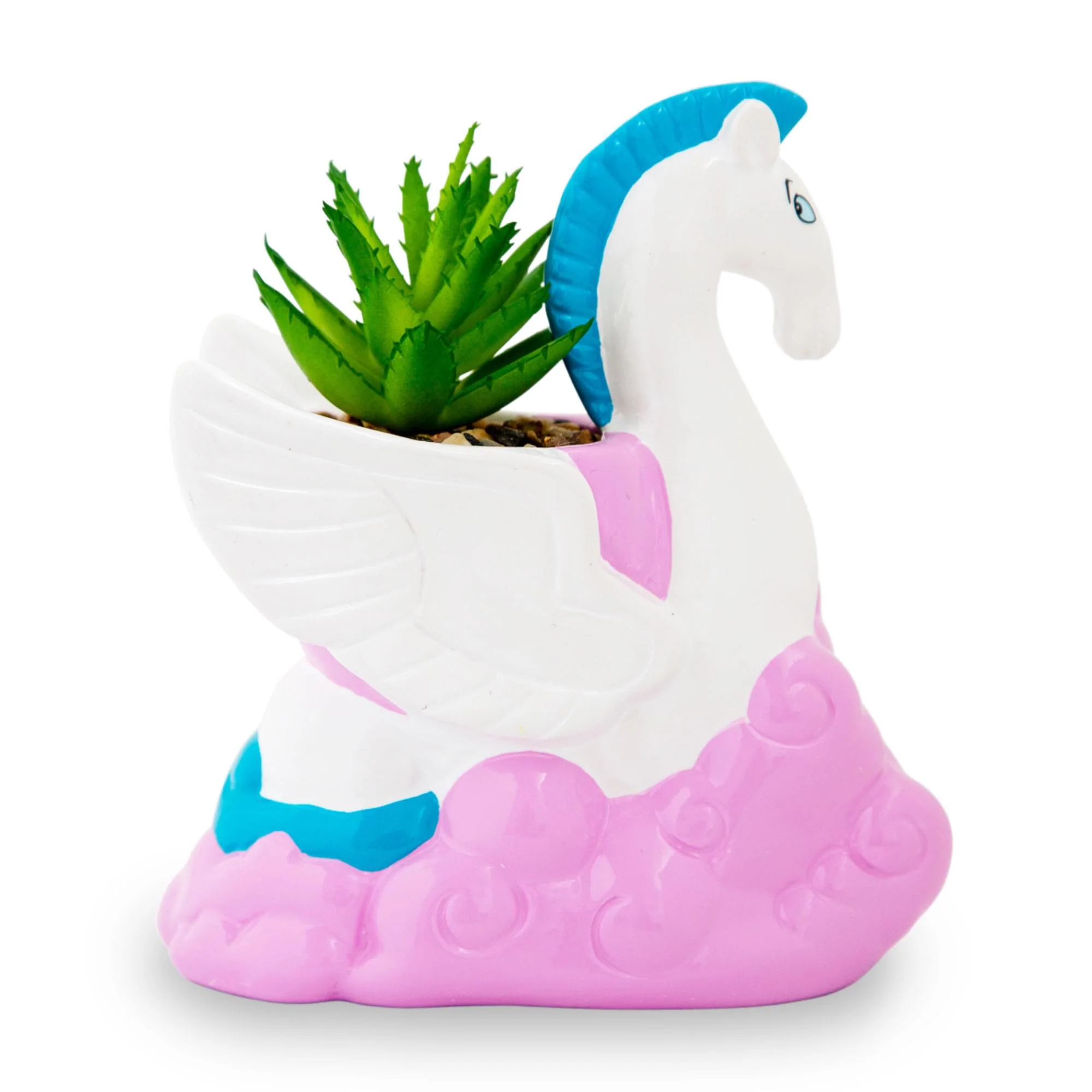 Disney Hercules Pegasus 3-Inch Ceramic Mini Planter With Artificial Succulent - Image 2