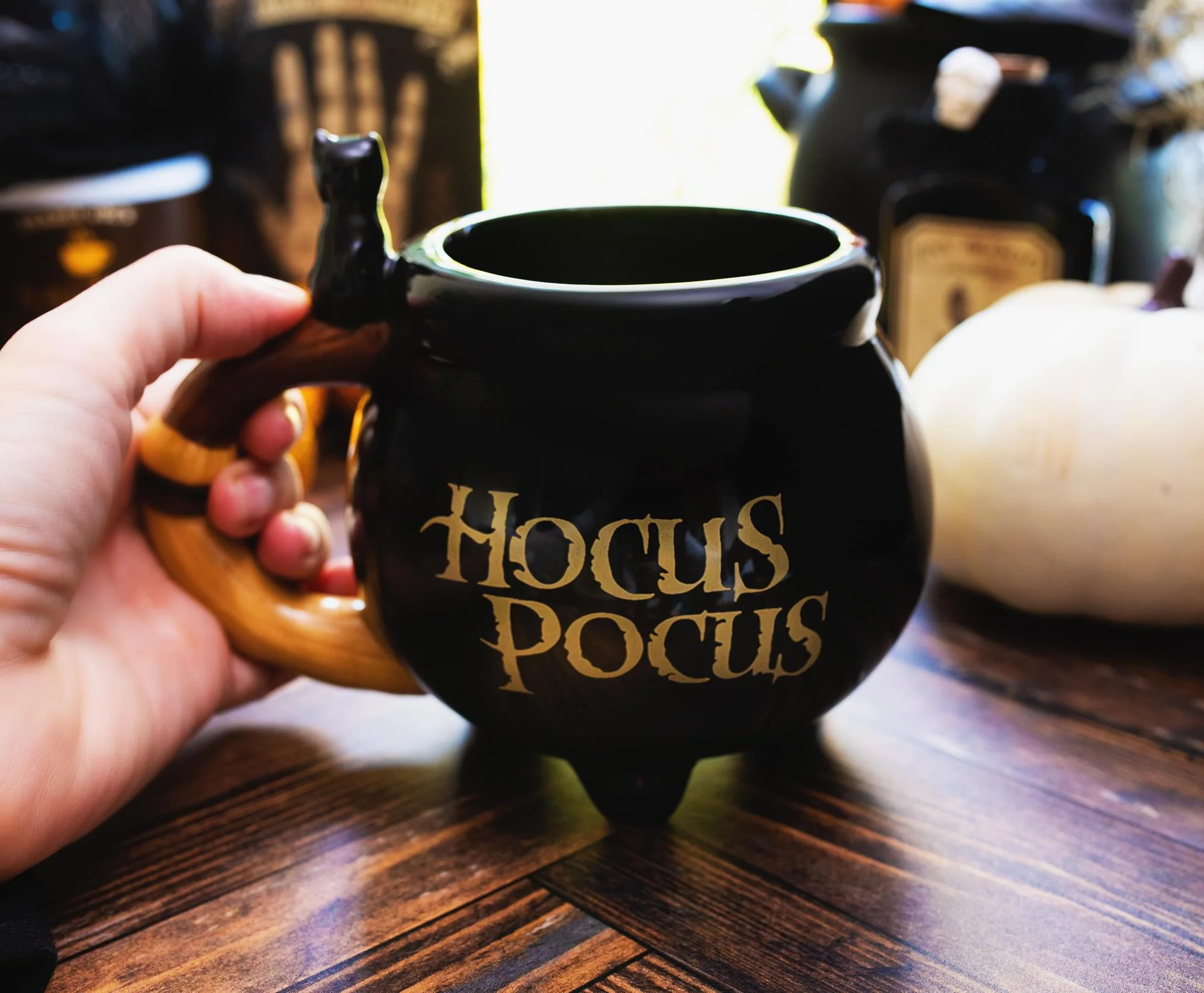 Disney Hocus Pocus Sanderson Sisters Cauldron Sculpted Ceramic Mug | 20 Ounces - Image 4