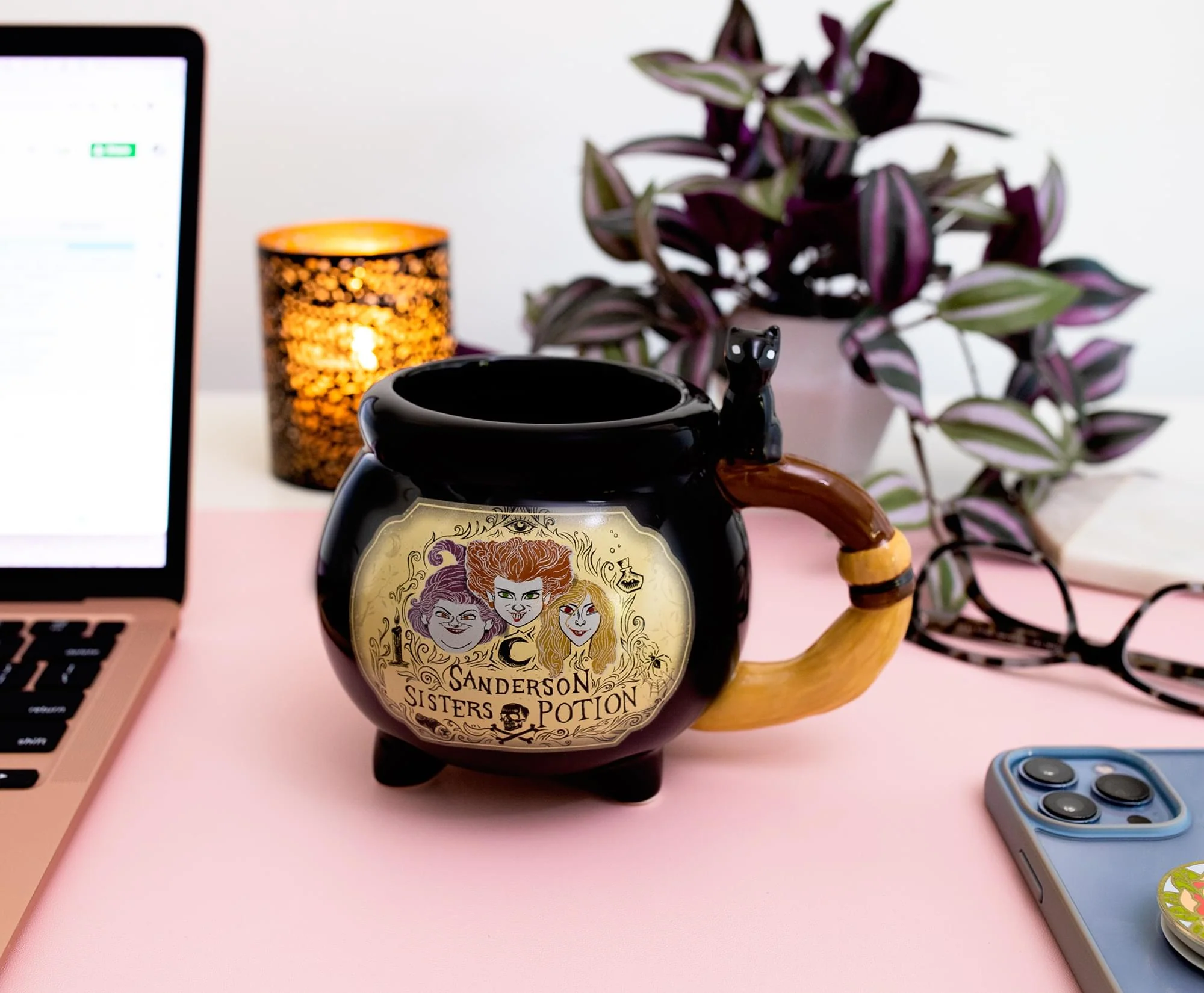 Disney Hocus Pocus Sanderson Sisters Cauldron Sculpted Ceramic Mug | 20 Ounces - Image 7