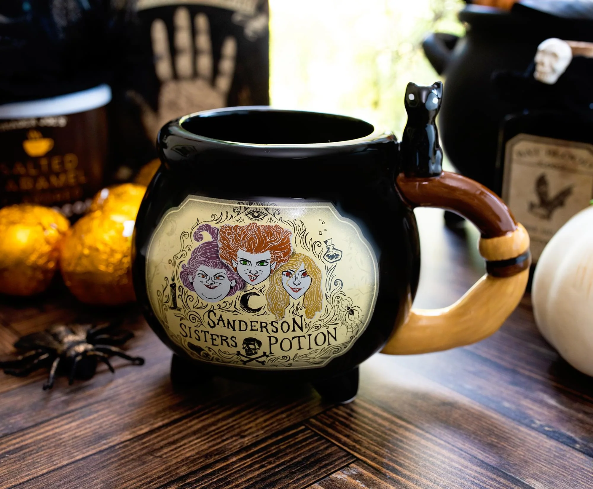 Disney Hocus Pocus Sanderson Sisters Cauldron Sculpted Ceramic Mug | 20 Ounces - Image 8