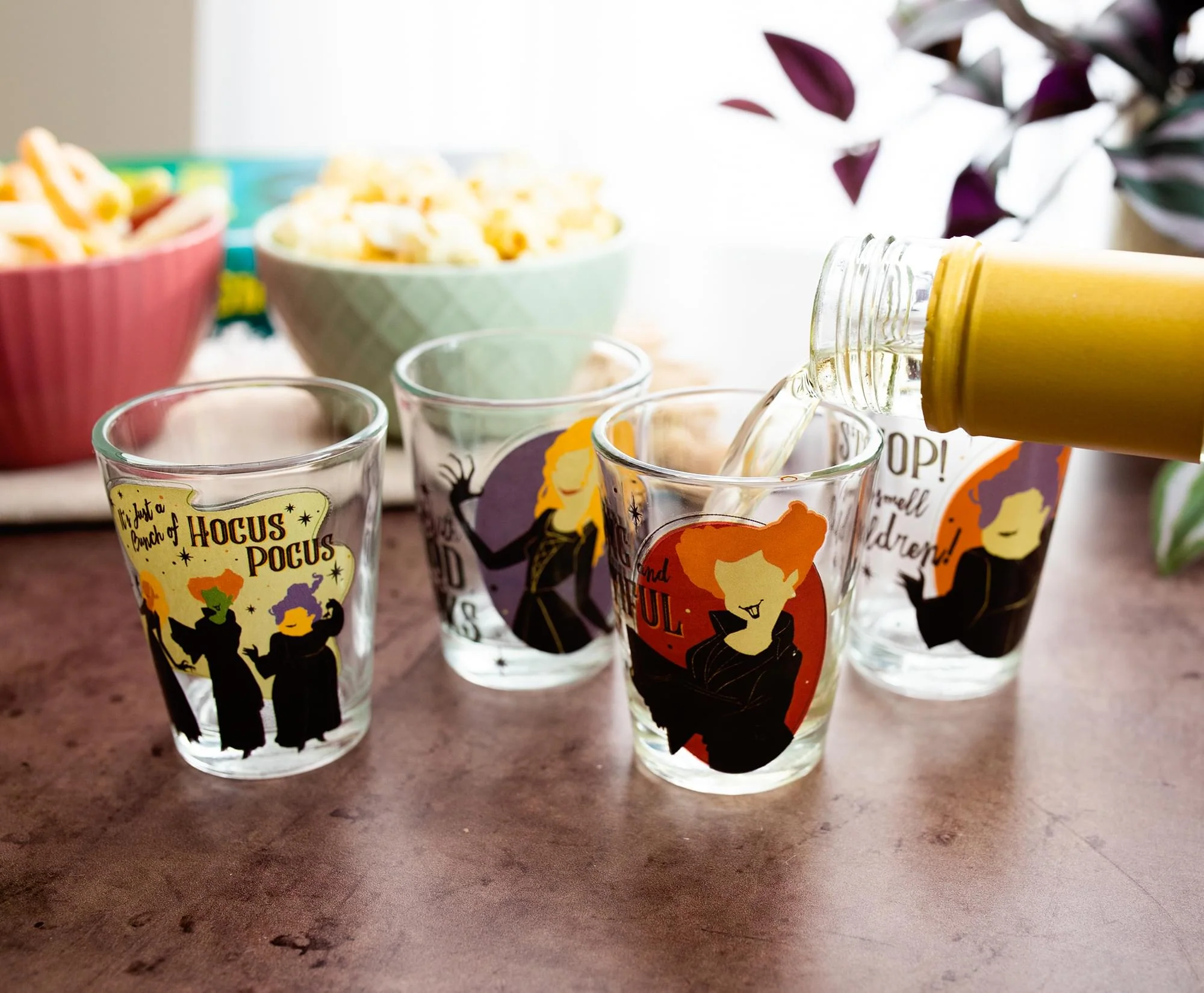 Disney Hocus Pocus Sanderson Sisters Mini Shot Glasses | Set of 4 - Image 9