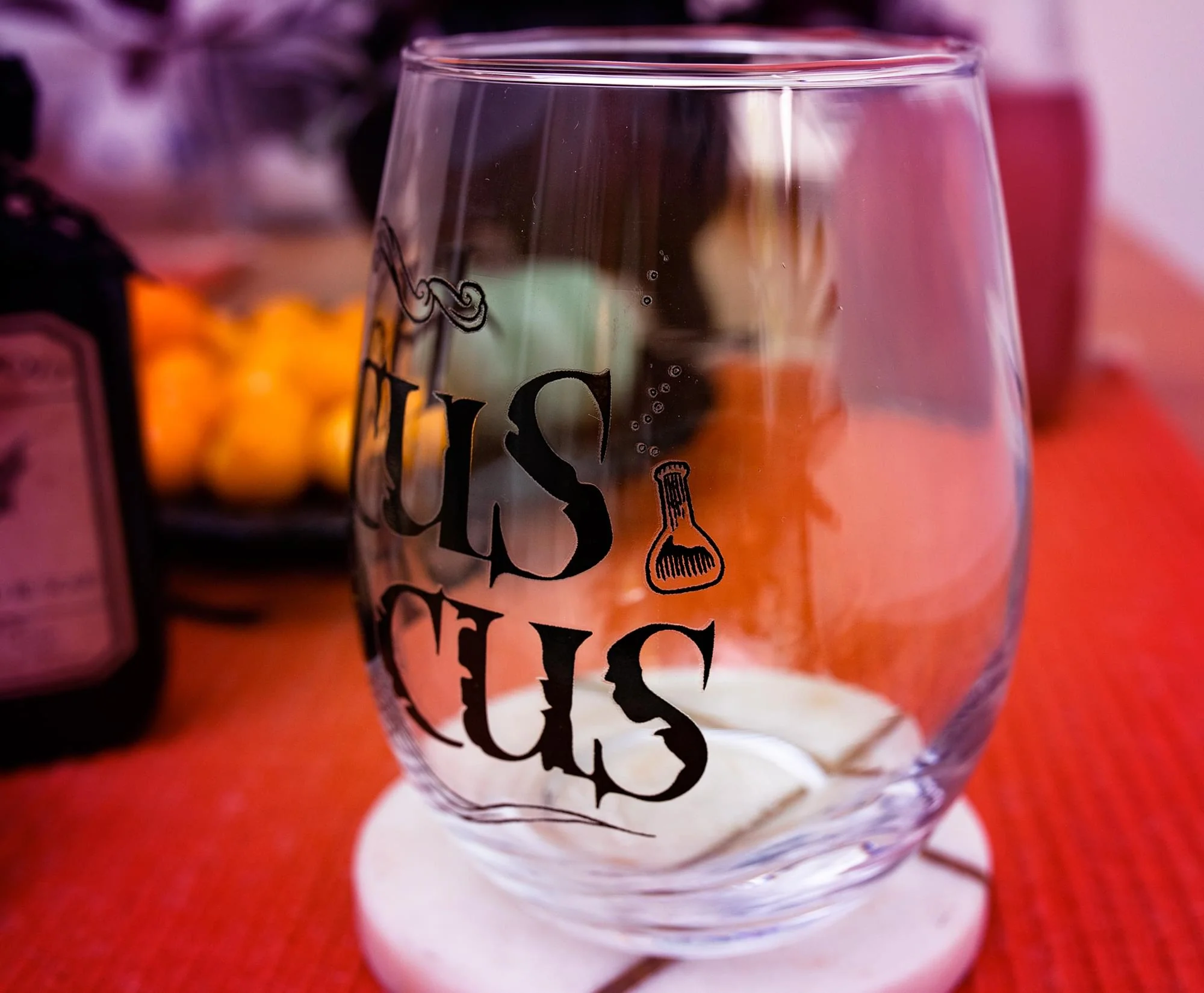 Disney Hocus Pocus Teardrop Stemless Wine Glass | Holds 20 Ounces - Image 6