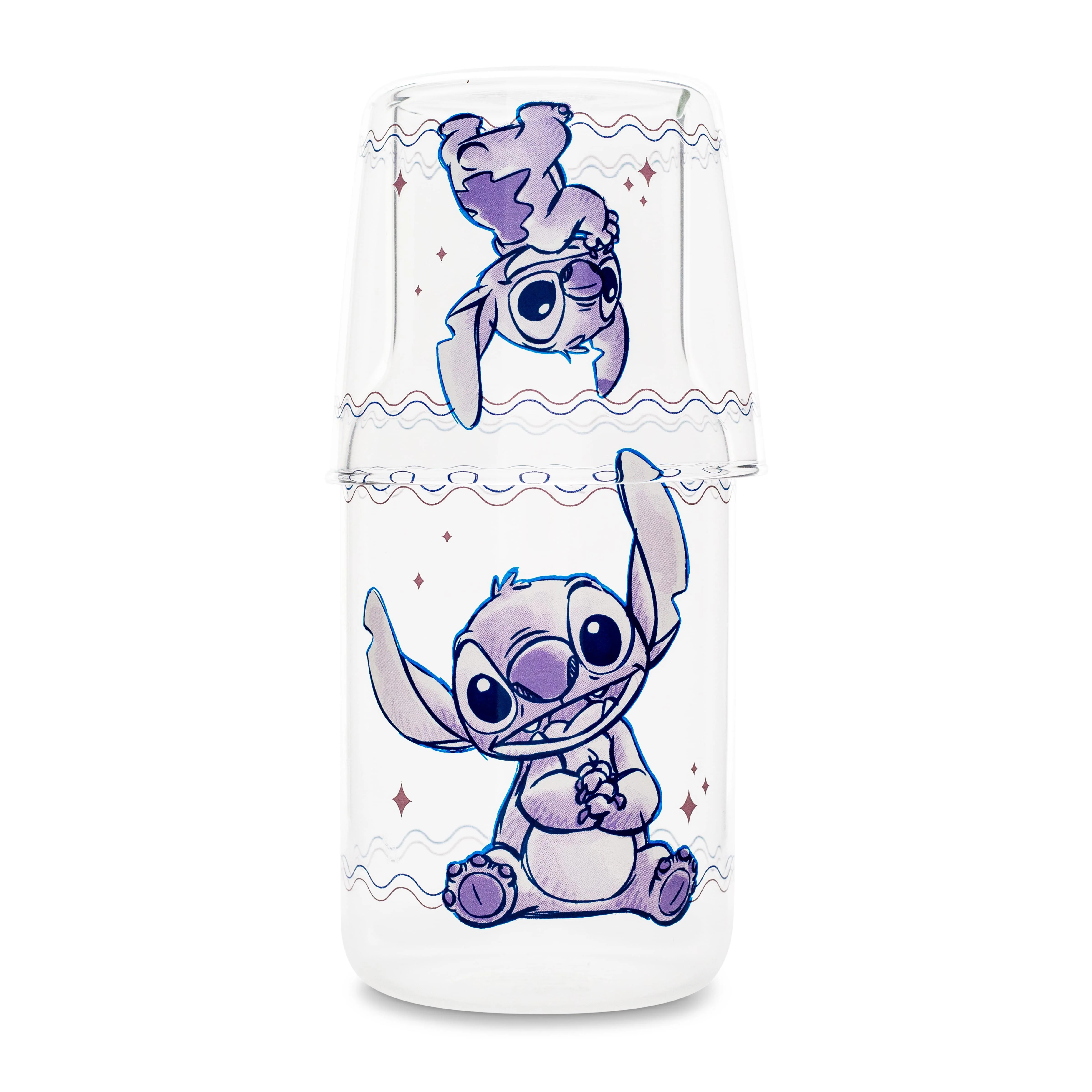 Disney Lilo & Stitch 18-Ounce Glass Pitcher and 8-Ounce Cup - Image 2