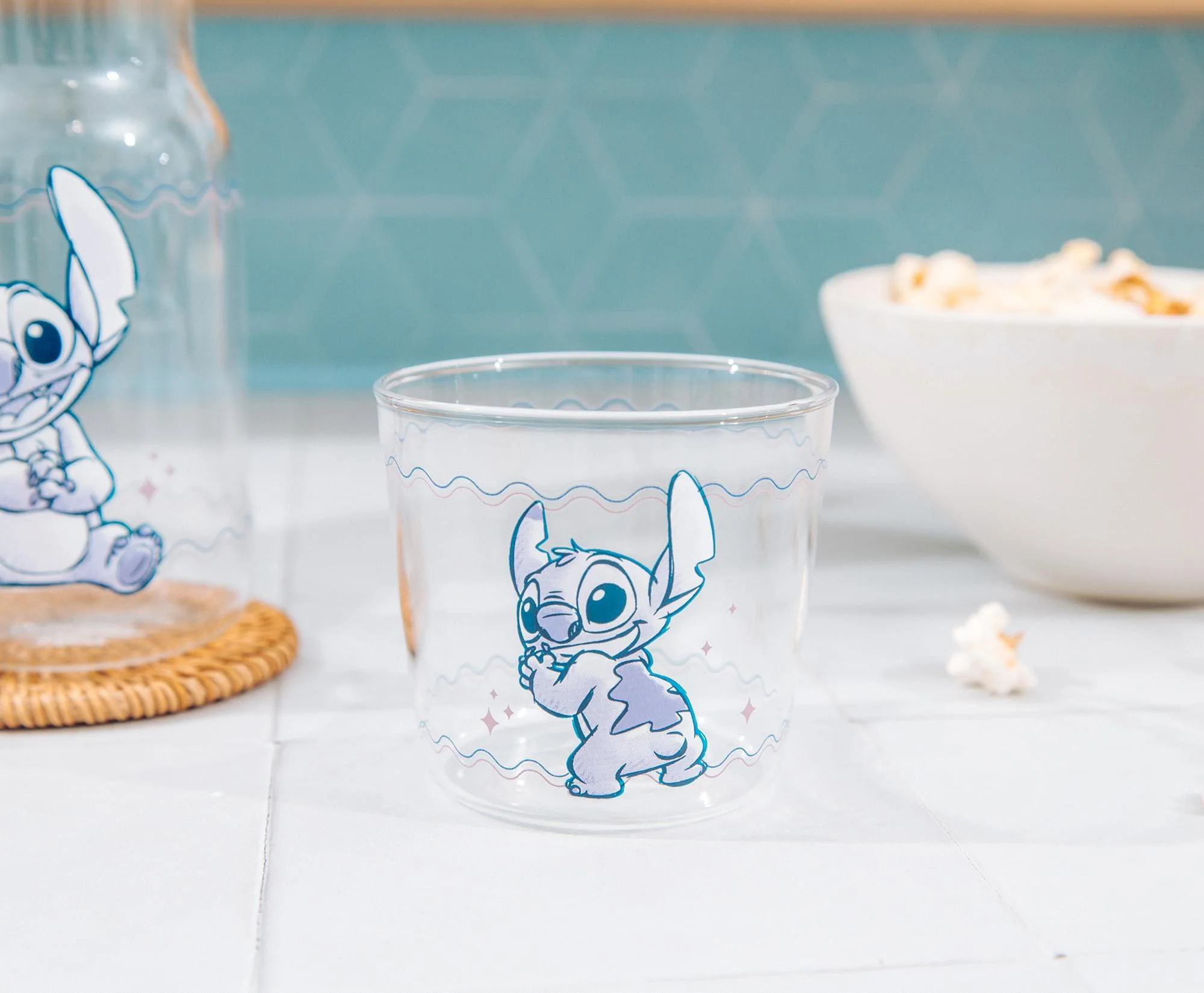 Disney Lilo & Stitch 18-Ounce Glass Pitcher and 8-Ounce Cup - Image 6