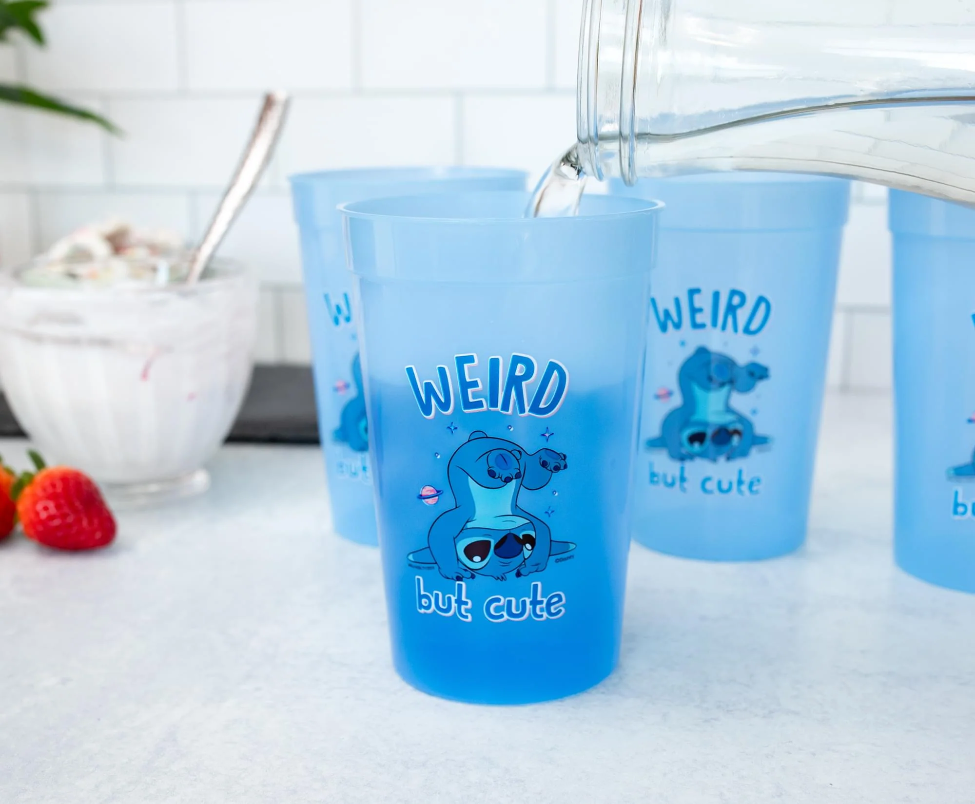 Disney Lilo & Stitch 4-Piece Color-Change Plastic Cup Set | Each Holds 15 Ounces - Image 5