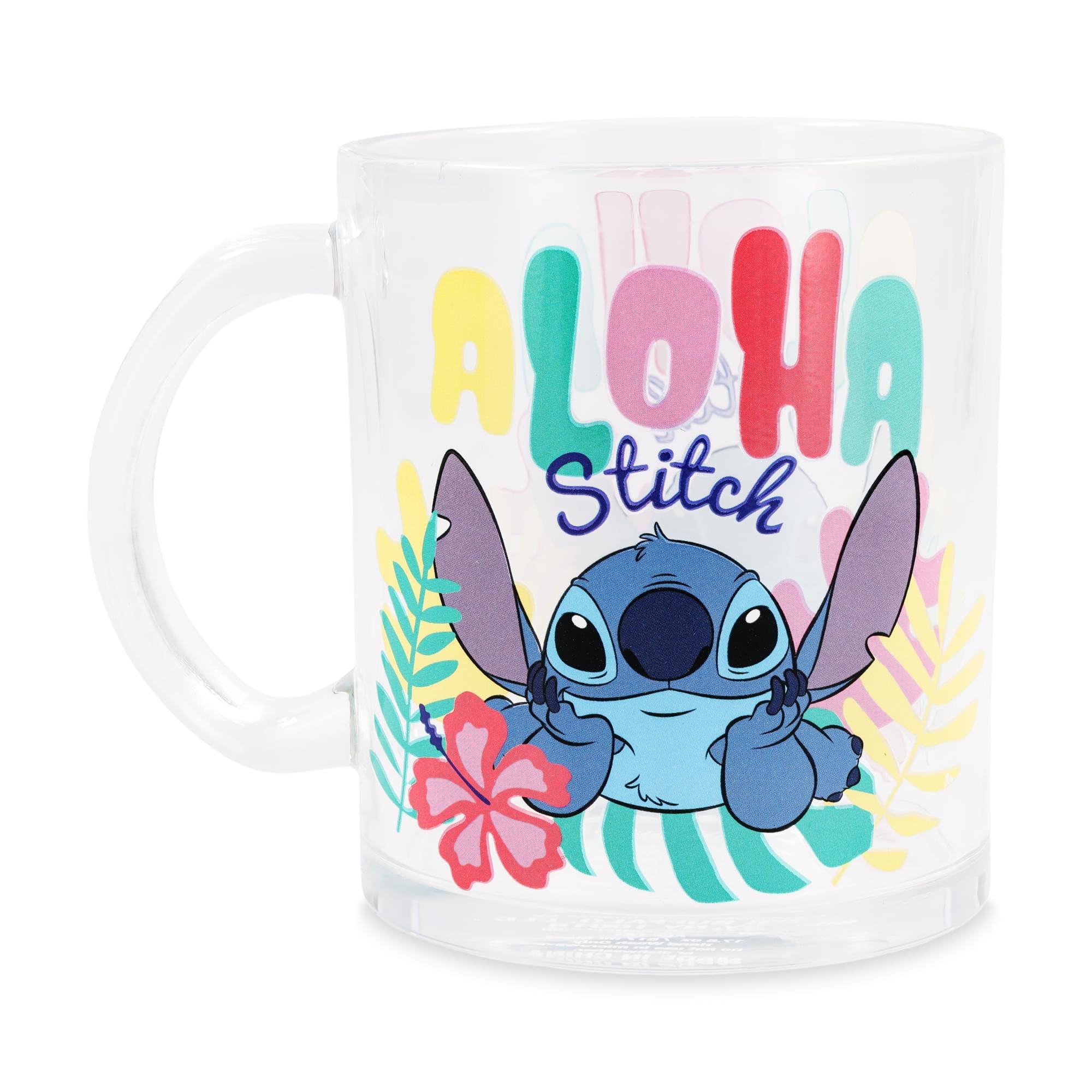 Disney Lilo & Stitch "Aloha" 18-Ounce Glass Coffee Mug - Image 2