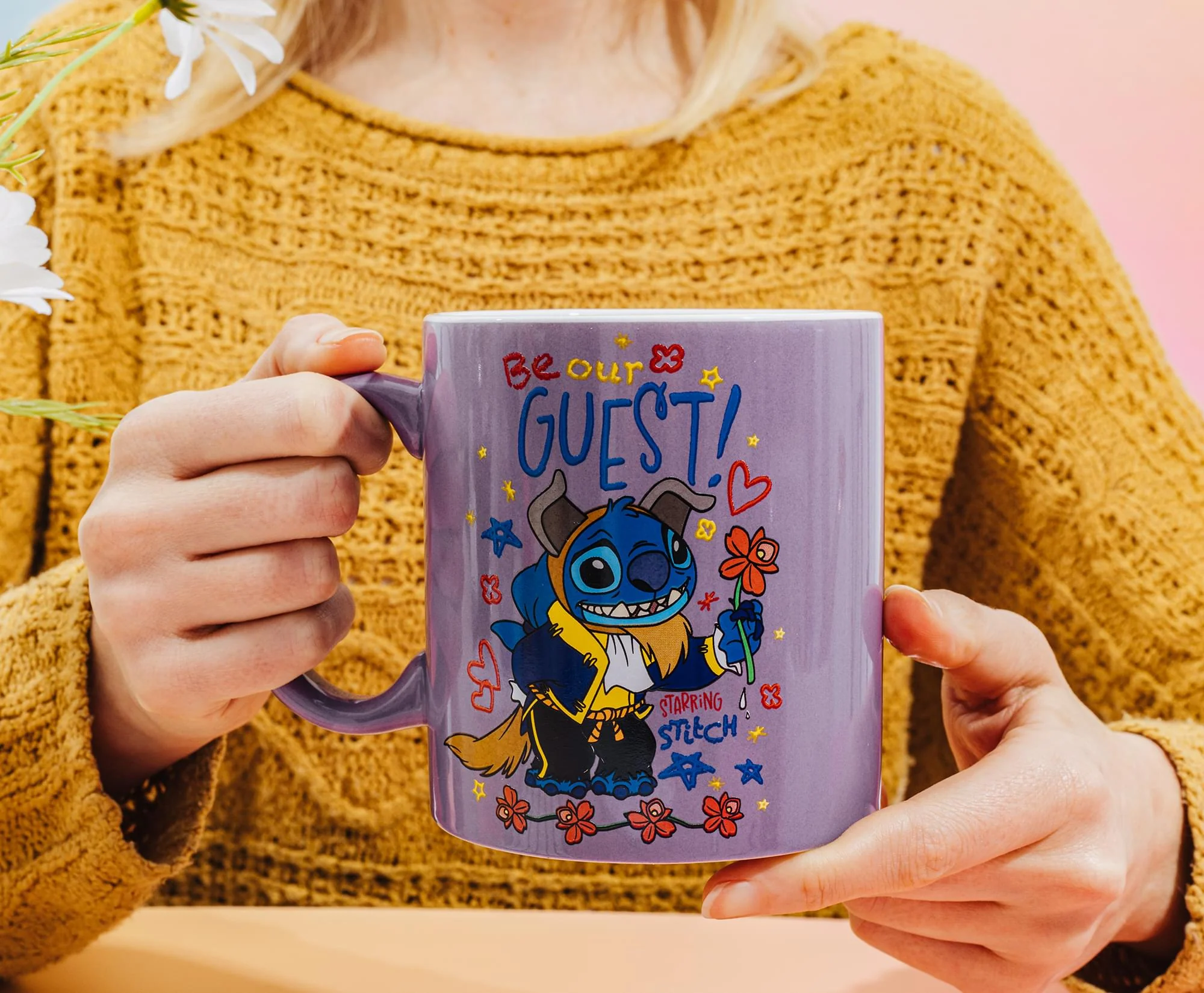 Disney Lilo & Stitch "Be Our Guest" Ceramic Mug | Holds 20 Ounces - Image 5