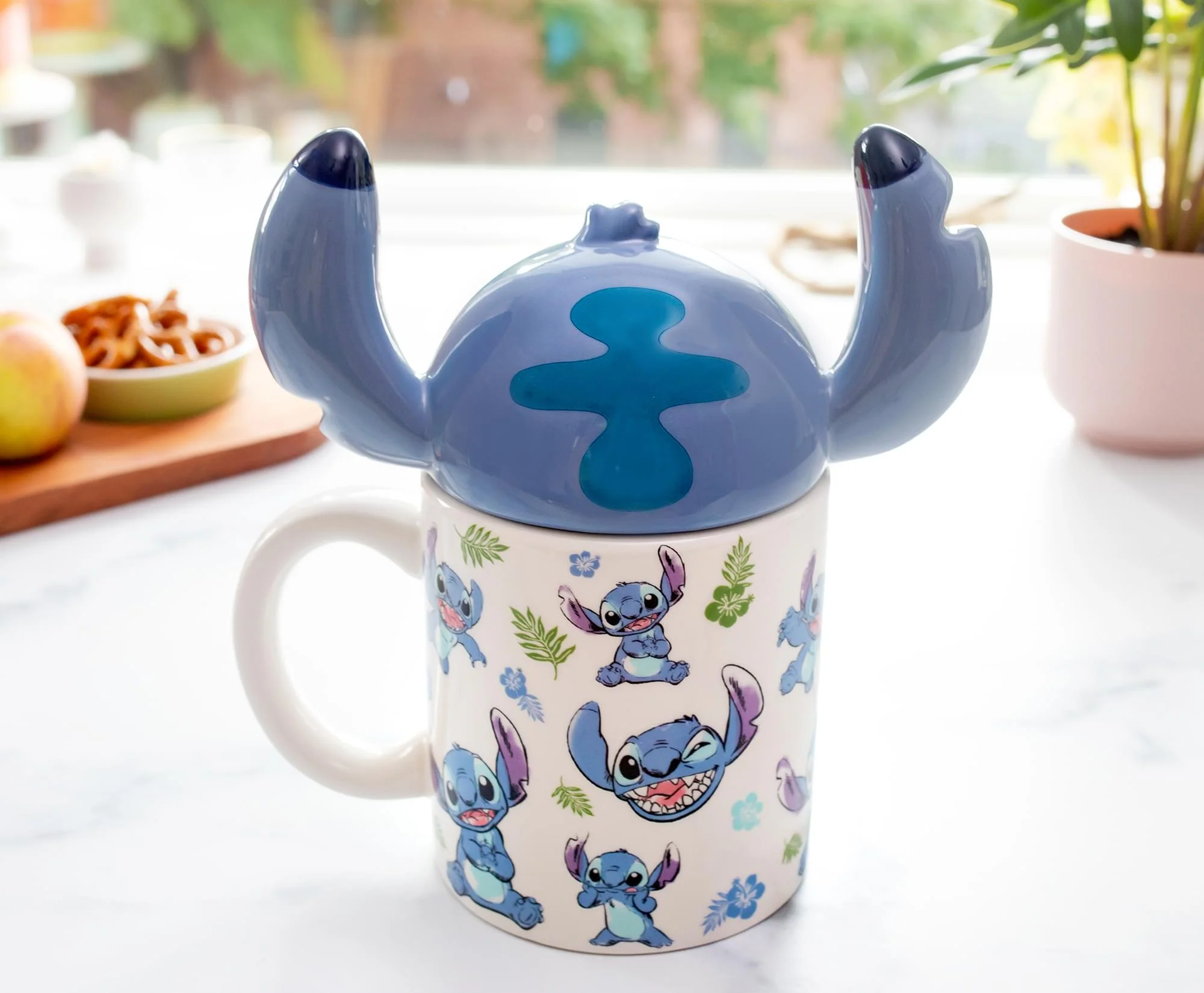 Disney Lilo & Stitch Ceramic Mug With Sculpted Topper | Holds 18 Ounces - Image 6