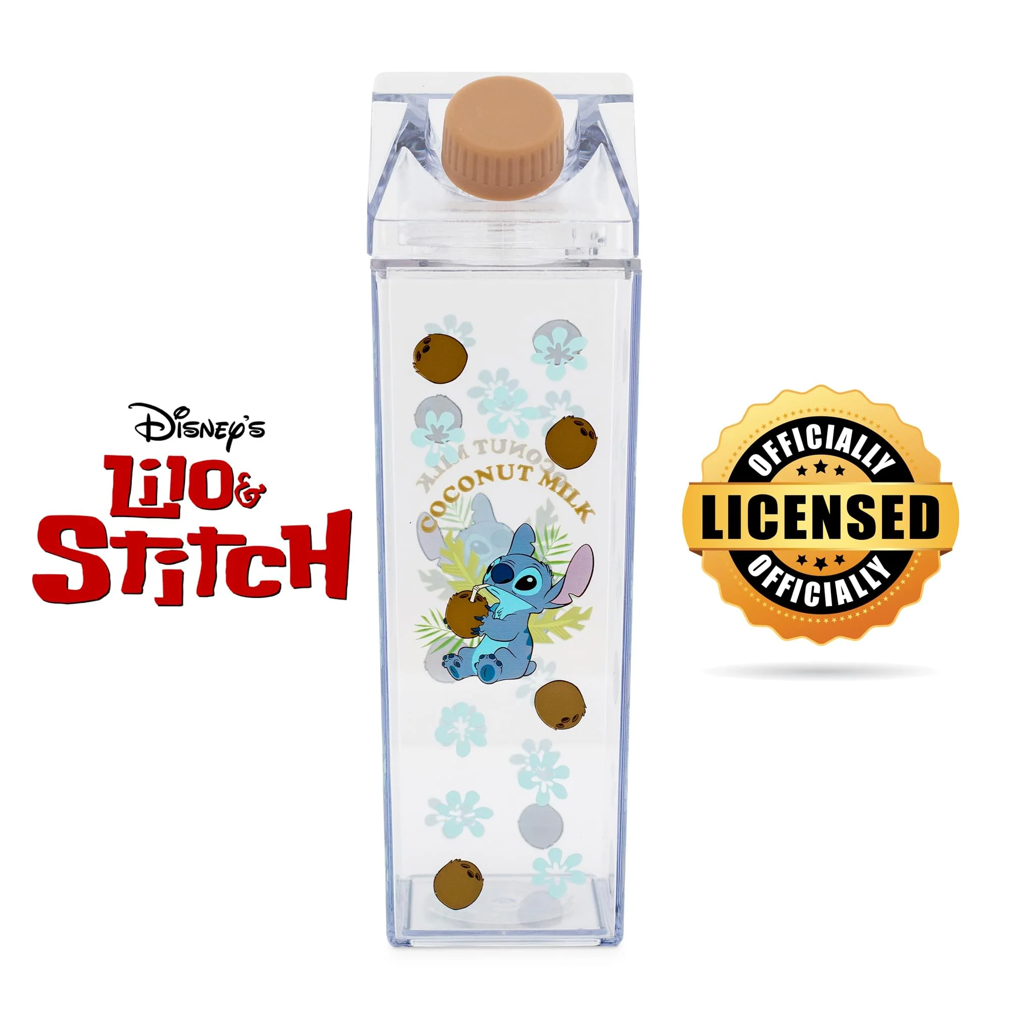Disney Lilo & Stitch Coconuts Plastic Milk Carton Bottle | Holds 16 Ounces - Image 2