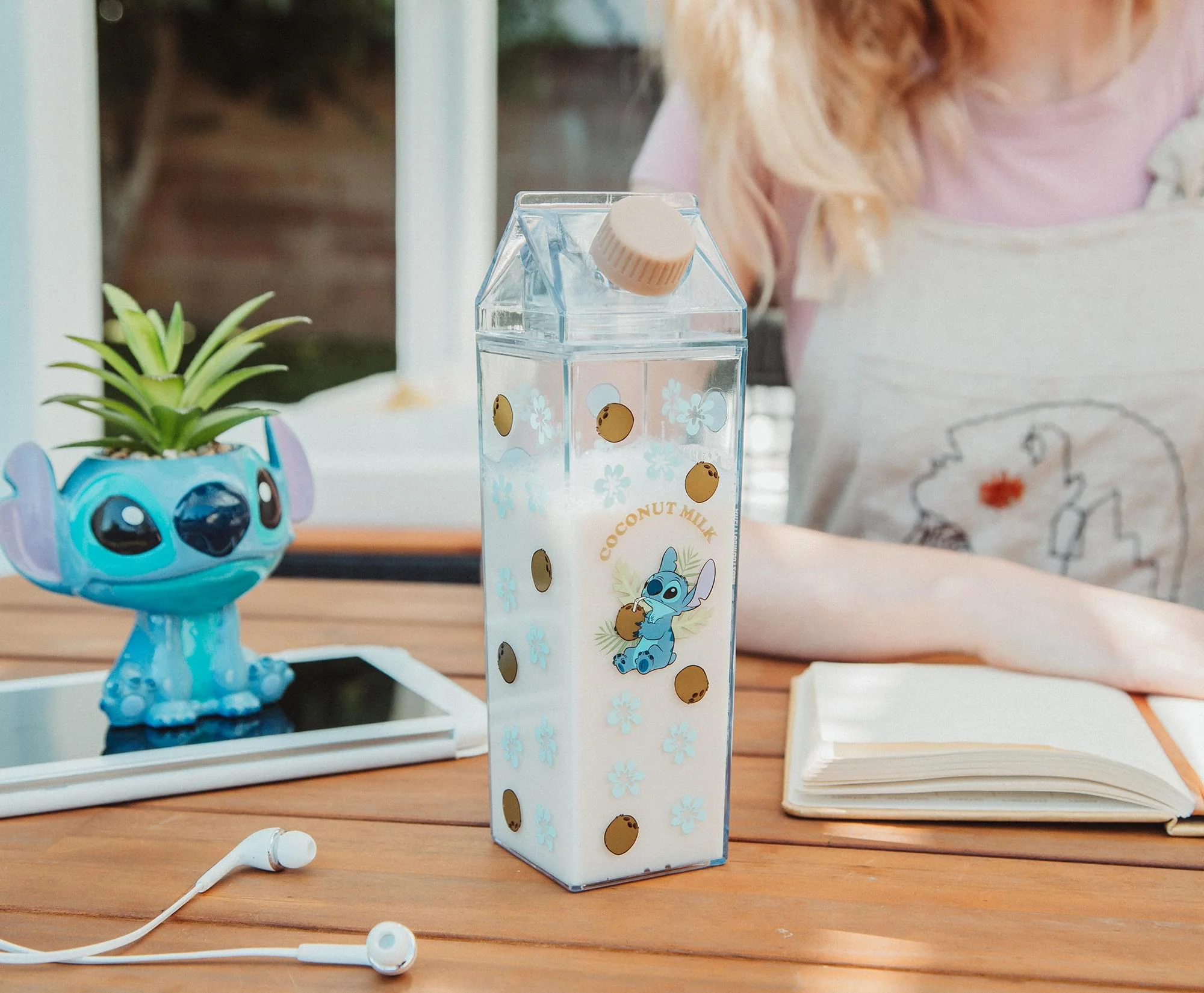 Disney Lilo & Stitch Coconuts Plastic Milk Carton Bottle | Holds 16 Ounces - Image 9