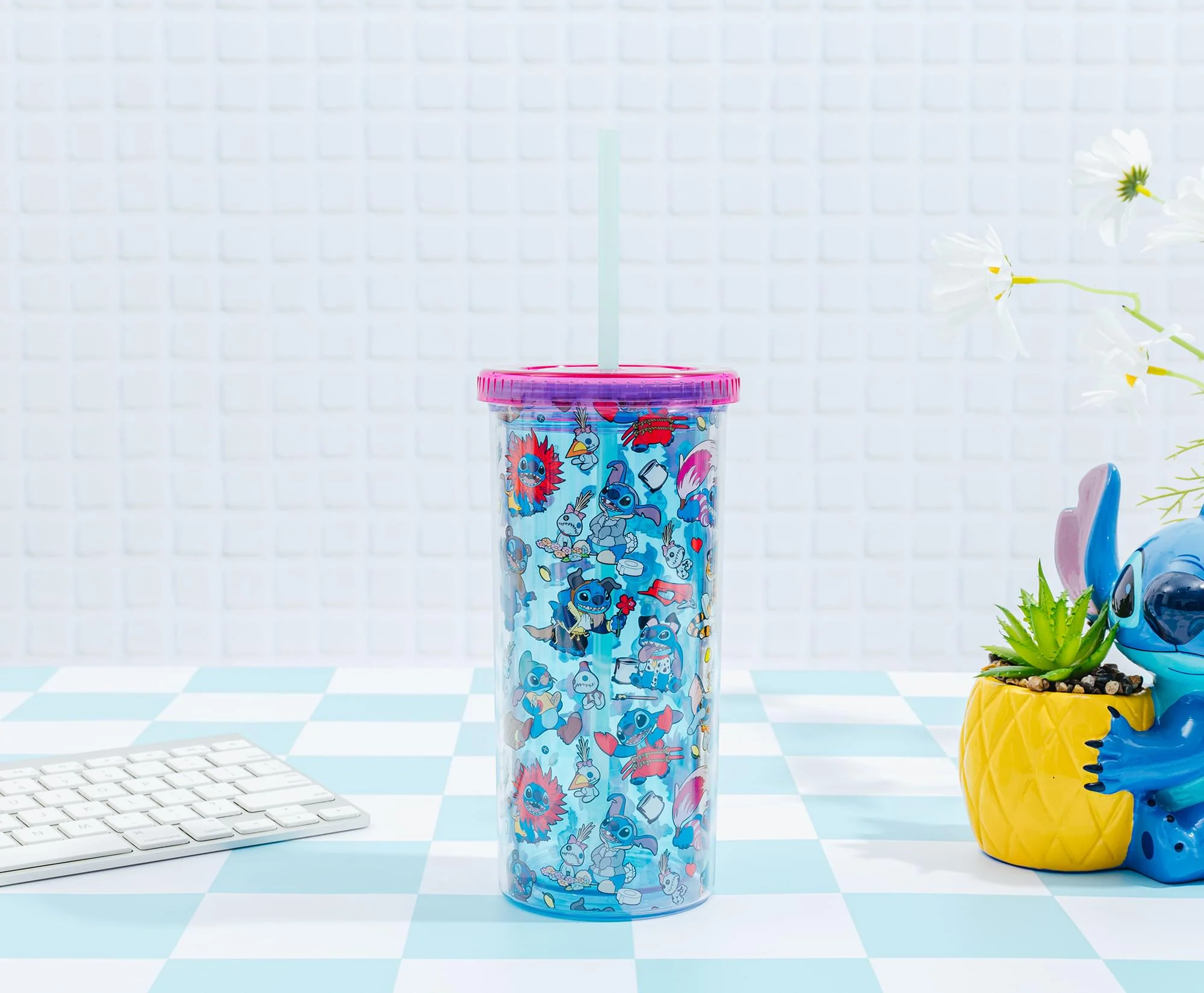 Disney Lilo & Stitch Costumes 20-Ounce Carnival Cup With Lid and Straw - Image 7