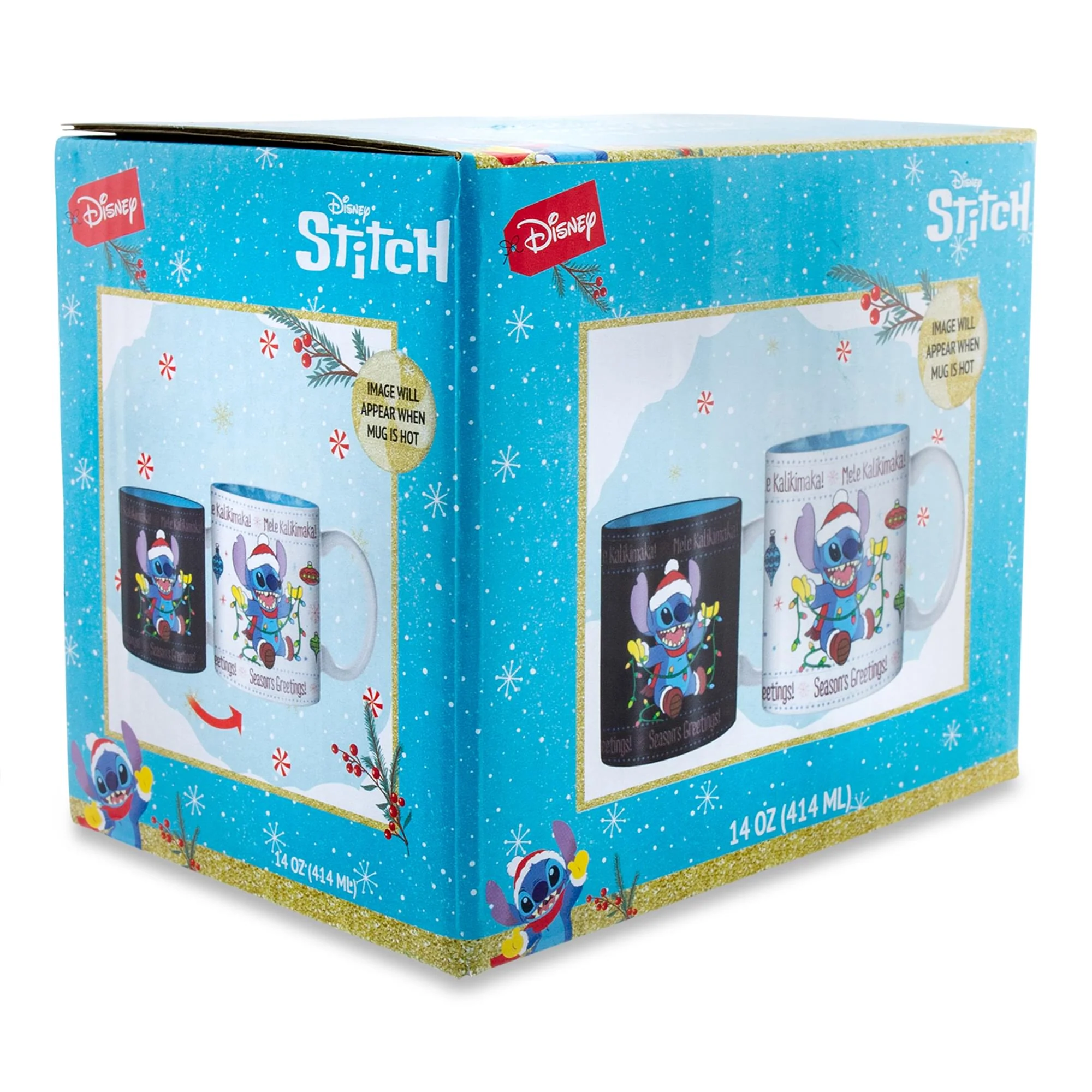 Disney Lilo & Stitch Holiday Sweater Heat-Reveal Ceramic Mug | Holds 14 Ounces - Image 2