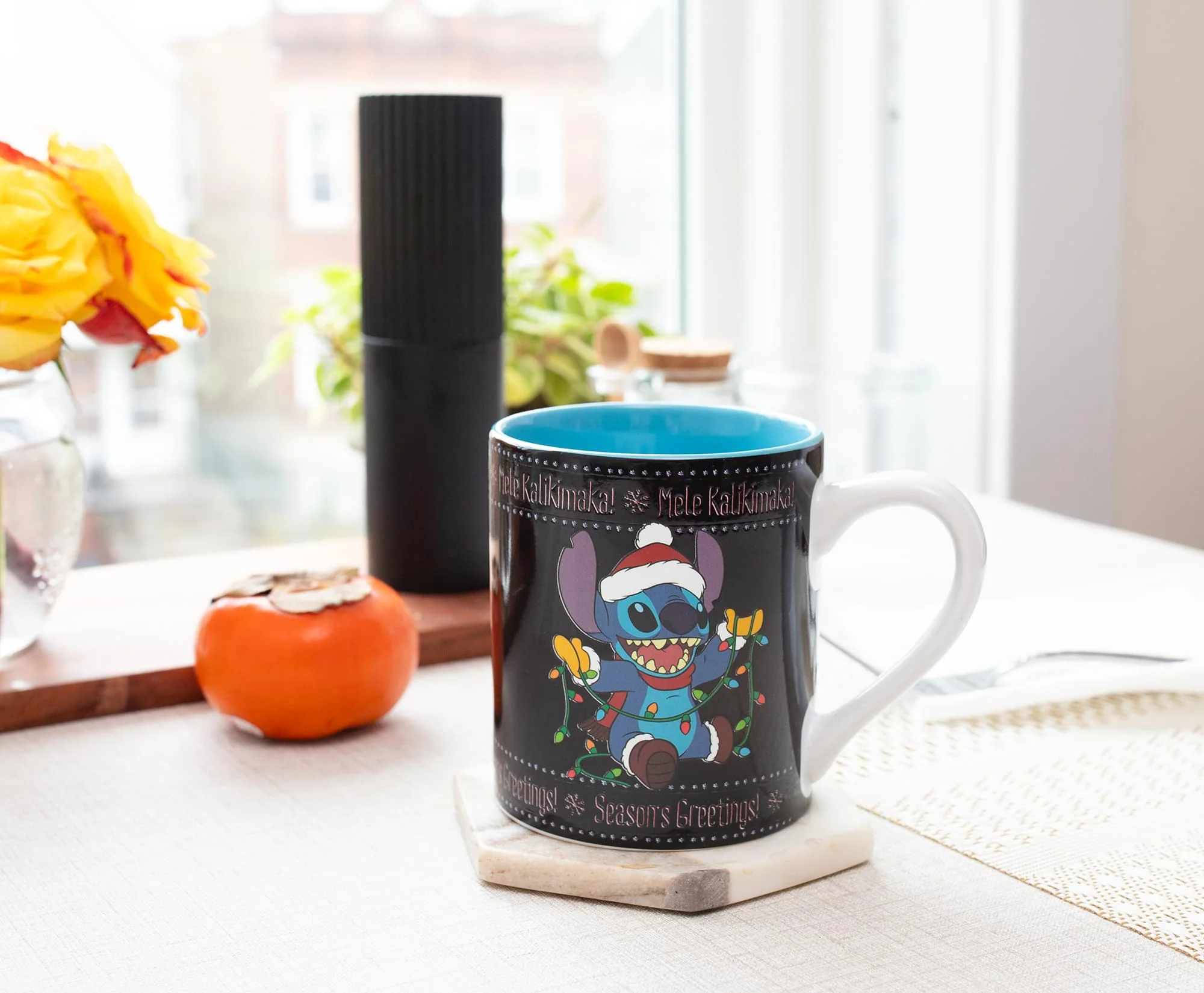 Disney Lilo & Stitch Holiday Sweater Heat-Reveal Ceramic Mug | Holds 14 Ounces - Image 4