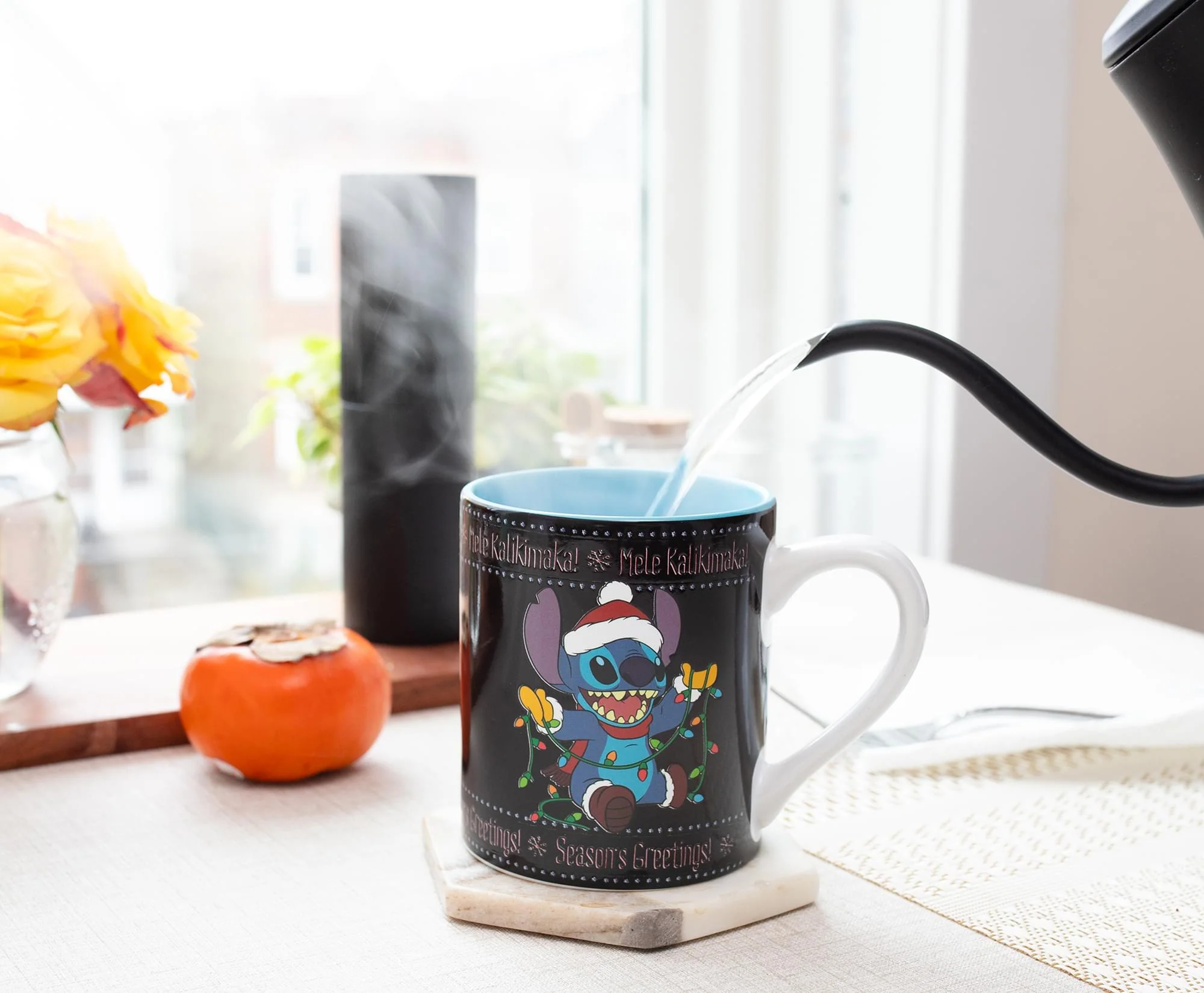 Disney Lilo & Stitch Holiday Sweater Heat-Reveal Ceramic Mug | Holds 14 Ounces - Image 5