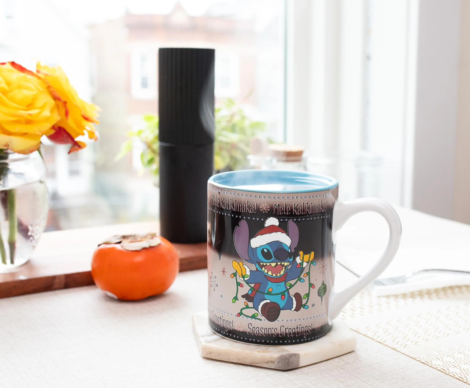 Disney Lilo & Stitch Holiday Sweater Heat-Reveal Ceramic Mug | Holds 14 Ounces - Image 6