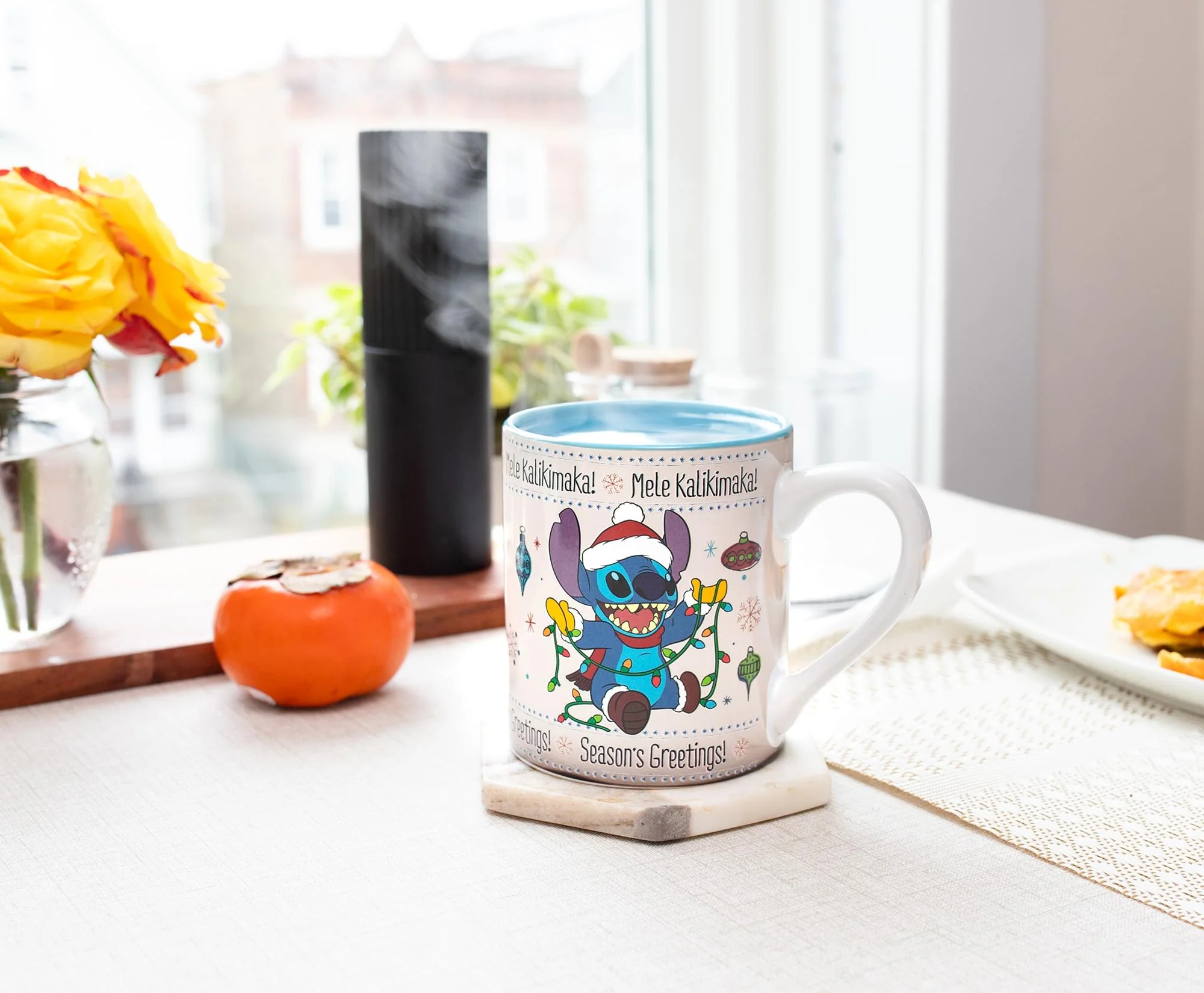 Disney Lilo & Stitch Holiday Sweater Heat-Reveal Ceramic Mug | Holds 14 Ounces - Image 7