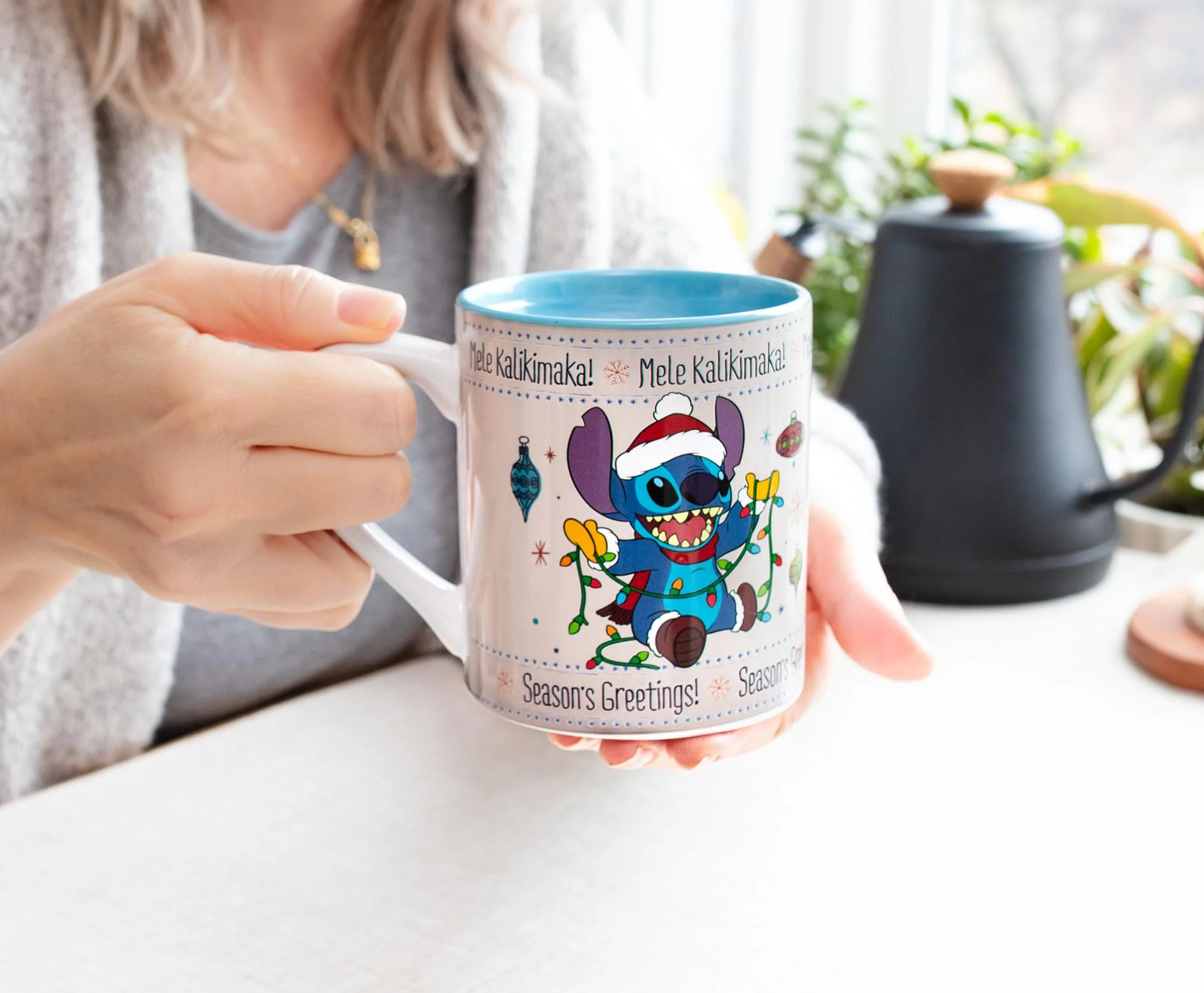 Disney Lilo & Stitch Holiday Sweater Heat-Reveal Ceramic Mug | Holds 14 Ounces - Image 8