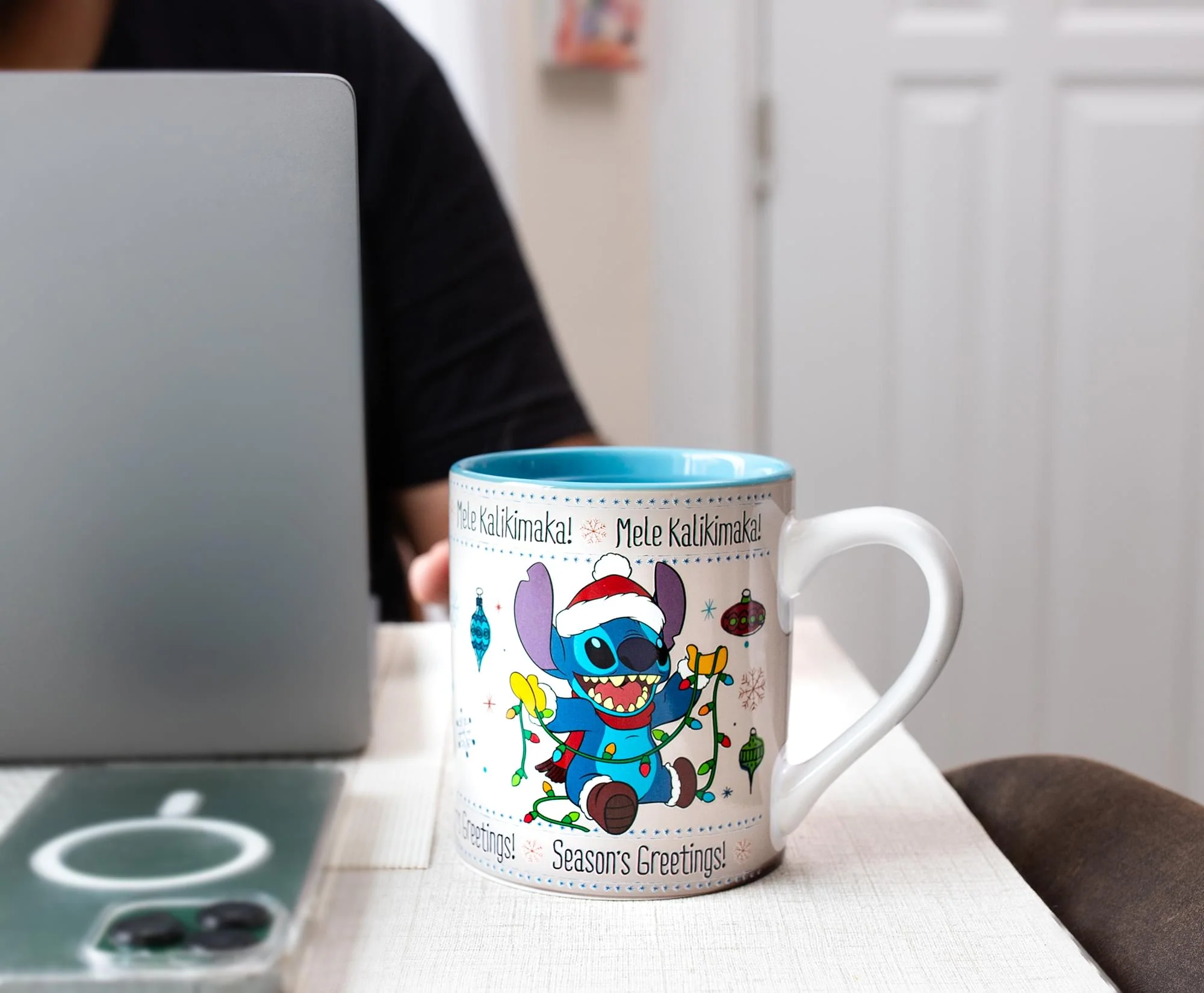 Disney Lilo & Stitch Holiday Sweater Heat-Reveal Ceramic Mug | Holds 14 Ounces - Image 9