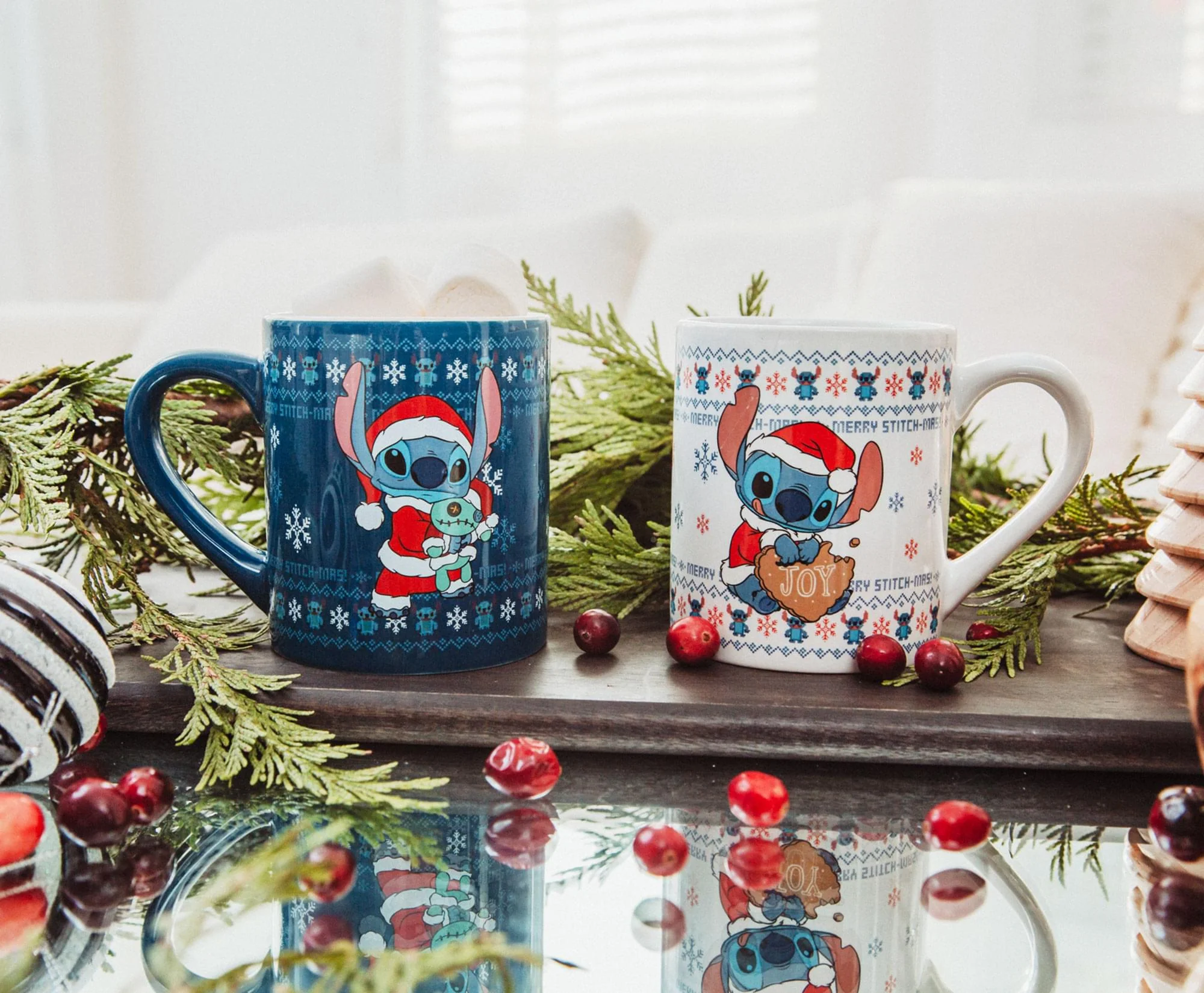 Disney Lilo & Stitch Holiday Sweaters Ceramic Mugs | Set of 2 - Image 2