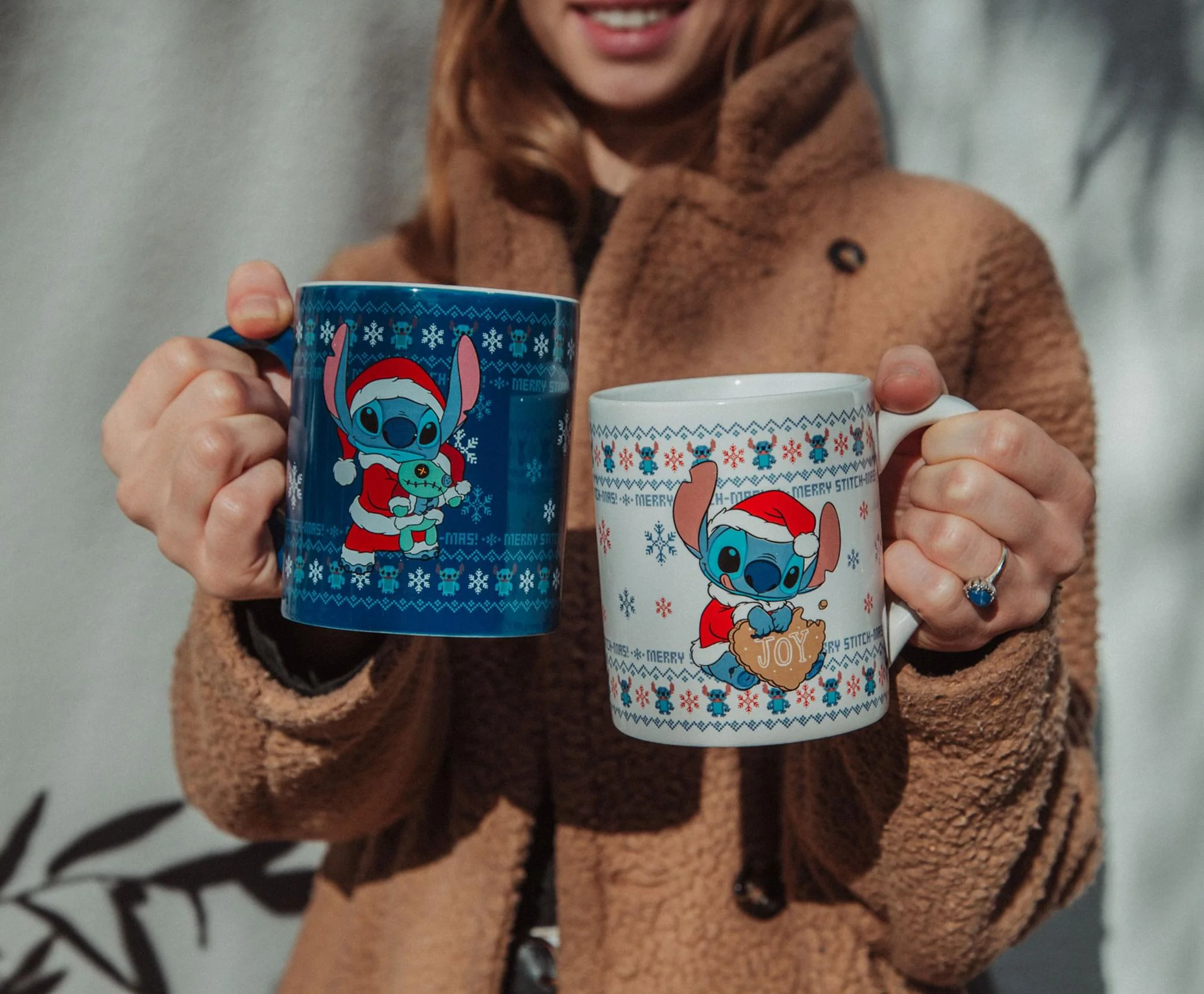 Disney Lilo & Stitch Holiday Sweaters Ceramic Mugs | Set of 2 - Image 7