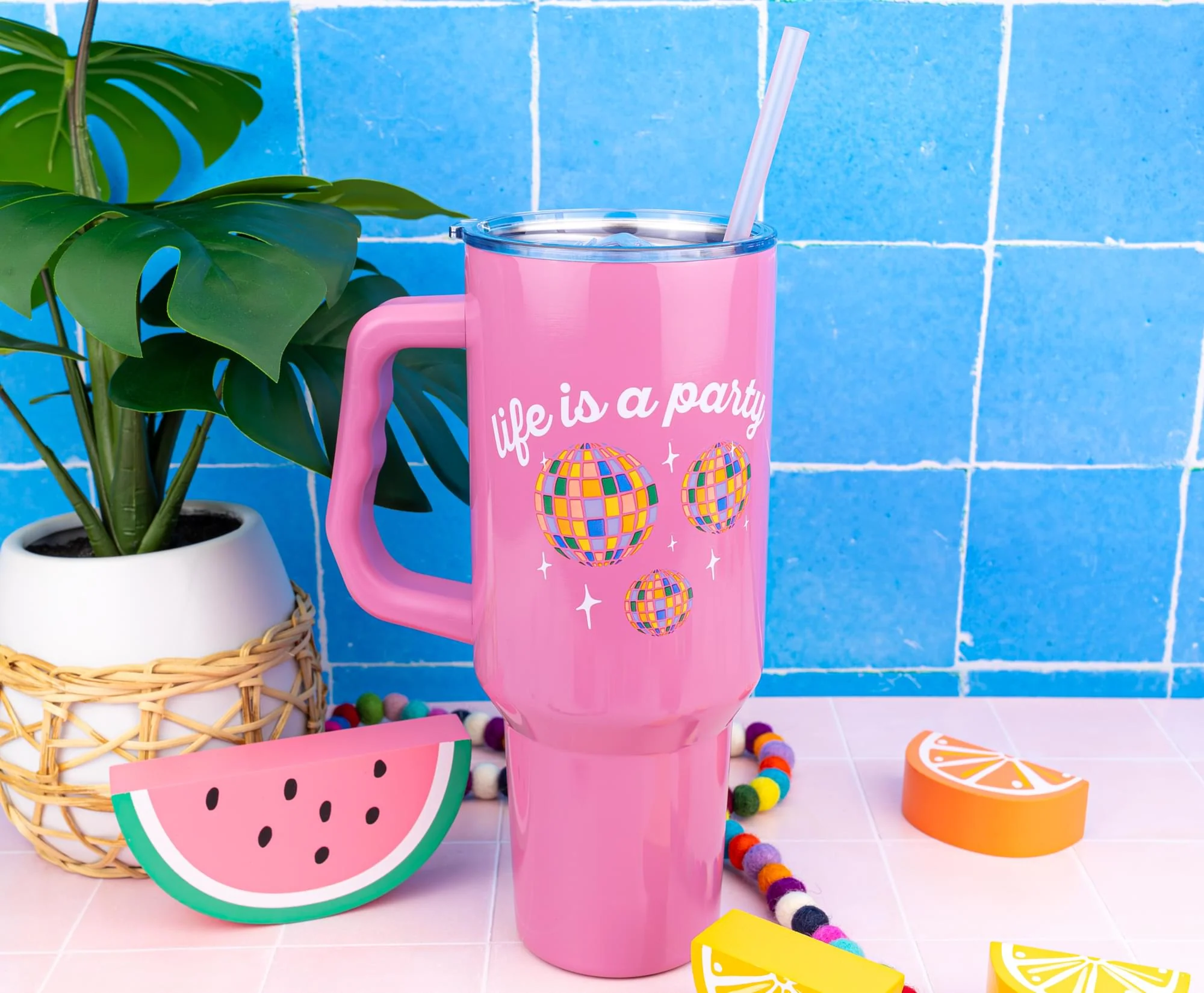 Disney Lilo & Stitch "Life Is A Party" 40-Ounce Stainless Steel Tumbler - Image 6