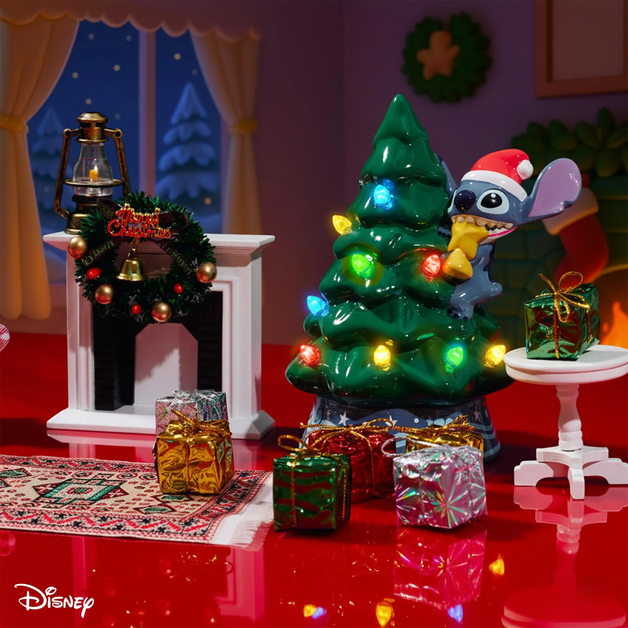 Disney Lilo & Stitch Light-Up Ceramic Christmas Tree | 6 Inches Tall - Image 8