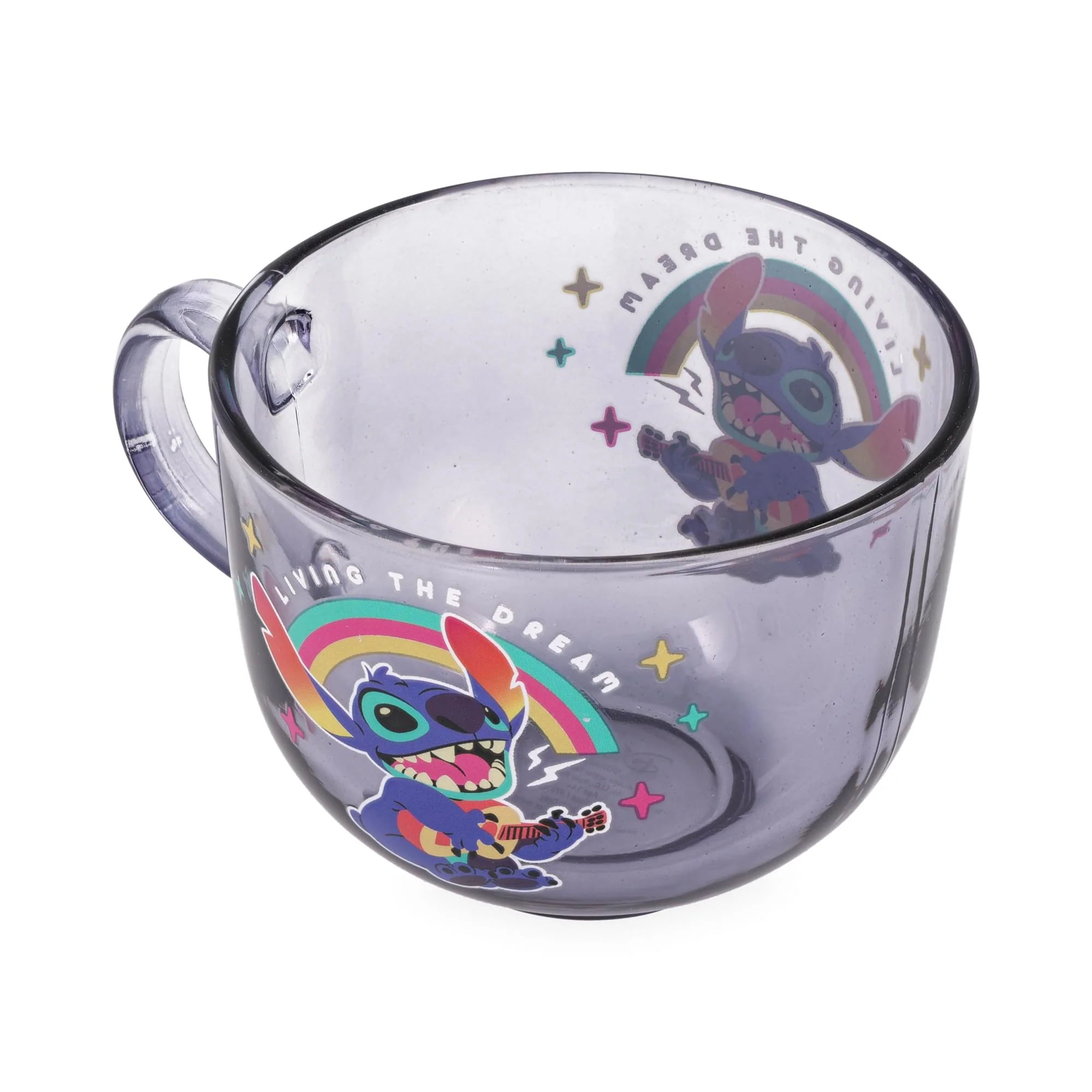 Disney Lilo & Stitch "Living The Dream" Glass Mug | Holds 16 Ounces - Image 3