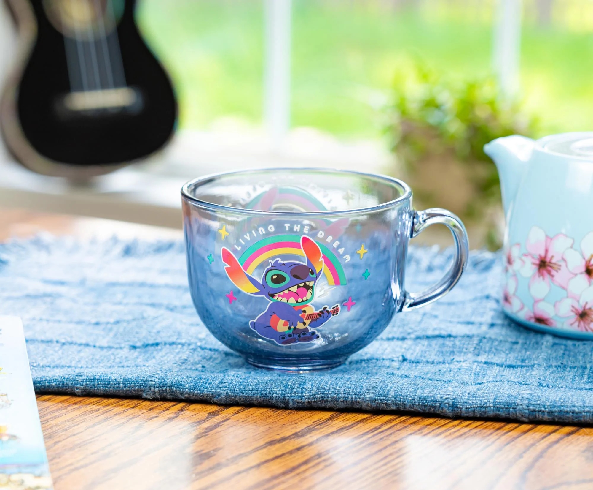 Disney Lilo & Stitch "Living The Dream" Glass Mug | Holds 16 Ounces - Image 7