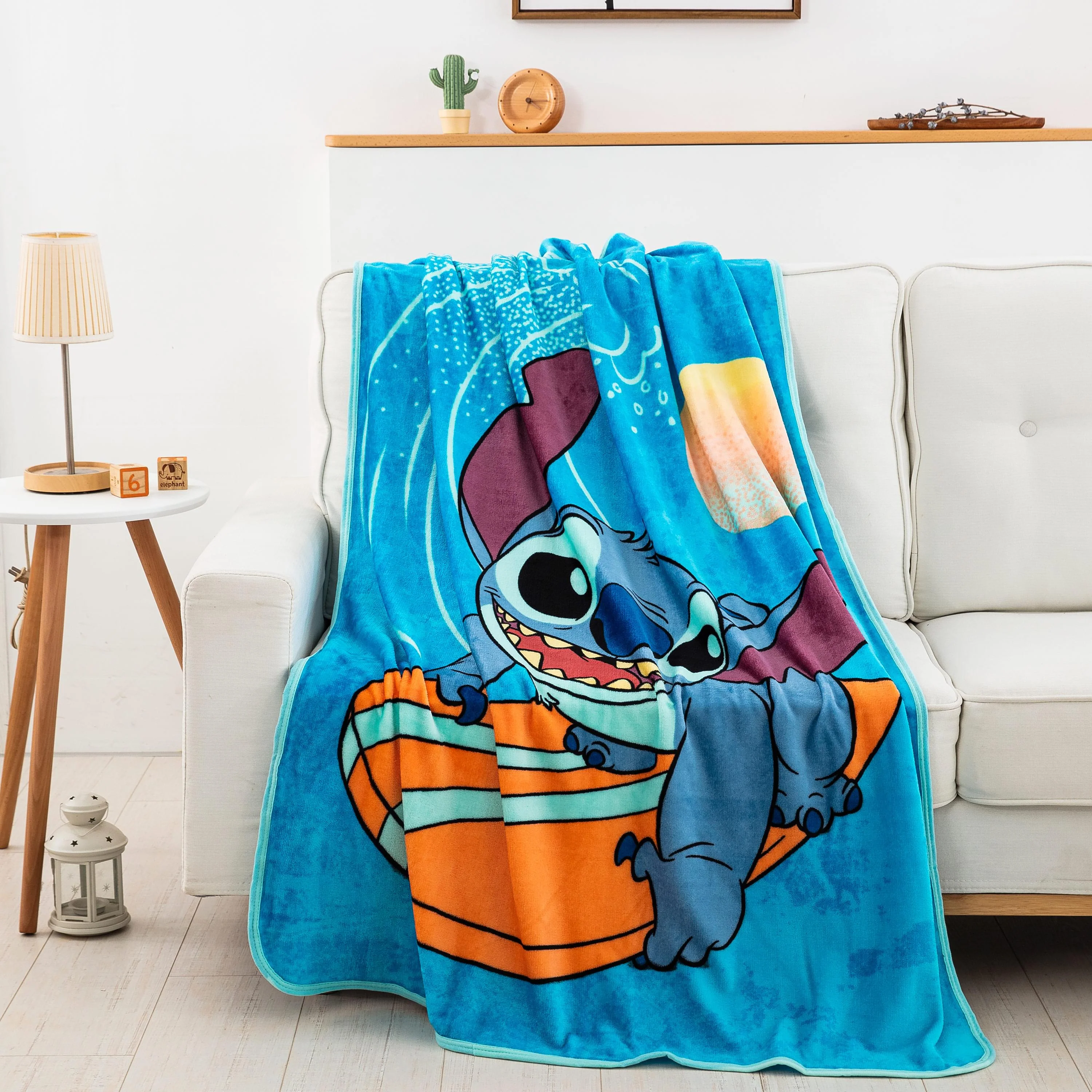 Disney Lilo & Stitch Make Waves 46 x 60 Inch Silk Touch Throw Blanket - Image 2
