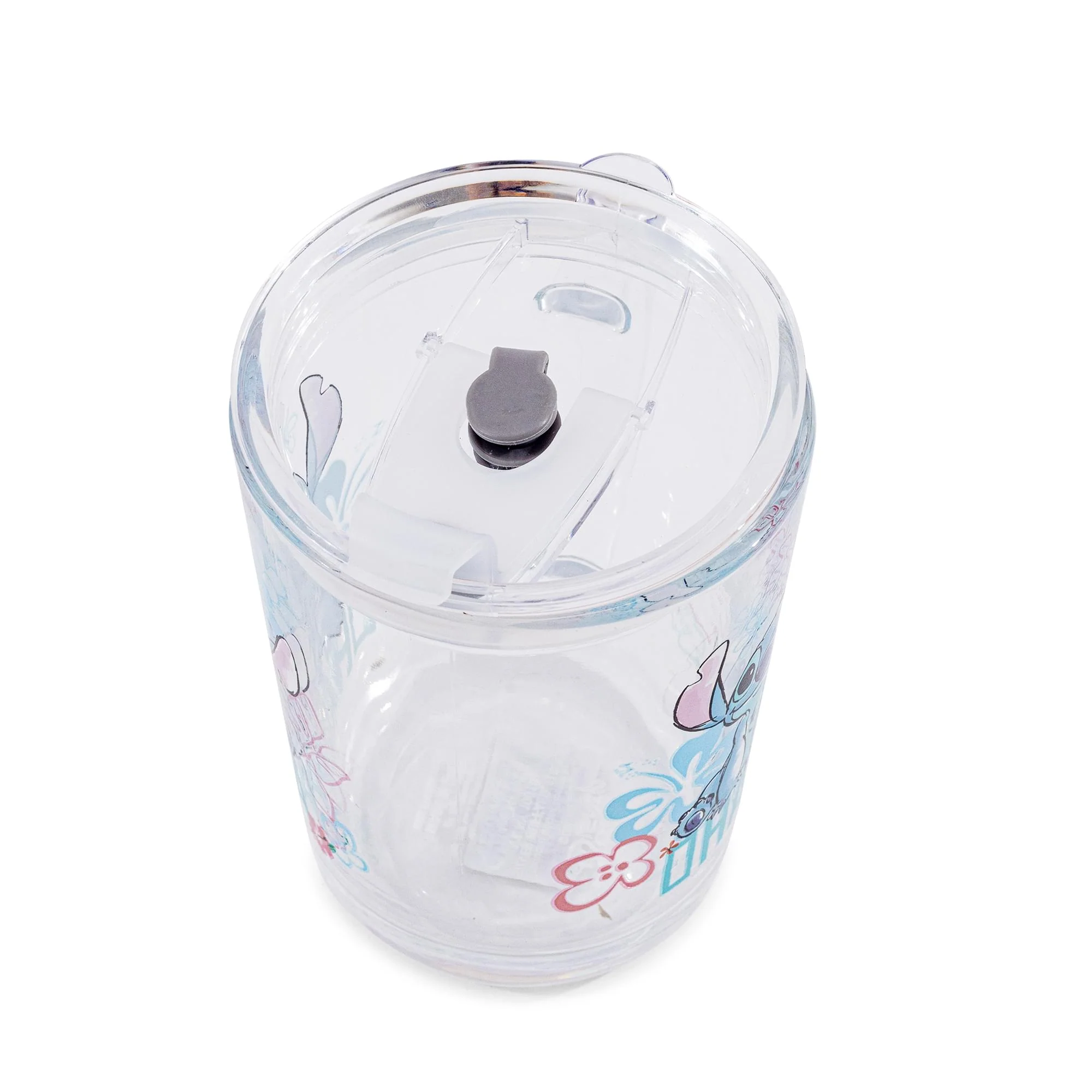 Disney Lilo & Stitch "Ohana" Glass Mug With Lid | Holds 14 Ounces - Image 2