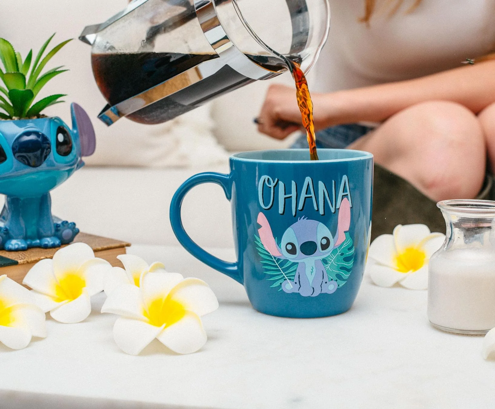 Disney Lilo & Stitch "Ohana" Hawaiian Palm Ceramic Mug | Holds 18 Ounces - Image 5