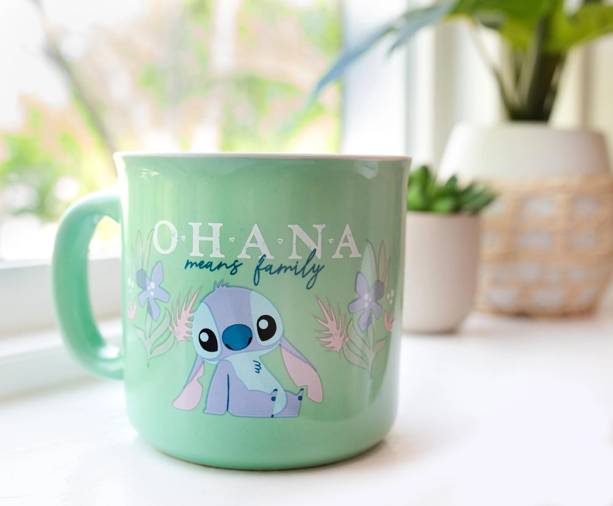 Disney Lilo & Stitch "Ohana Means Family" Ceramic Camper Mug | Holds 20 Ounces - Image 6