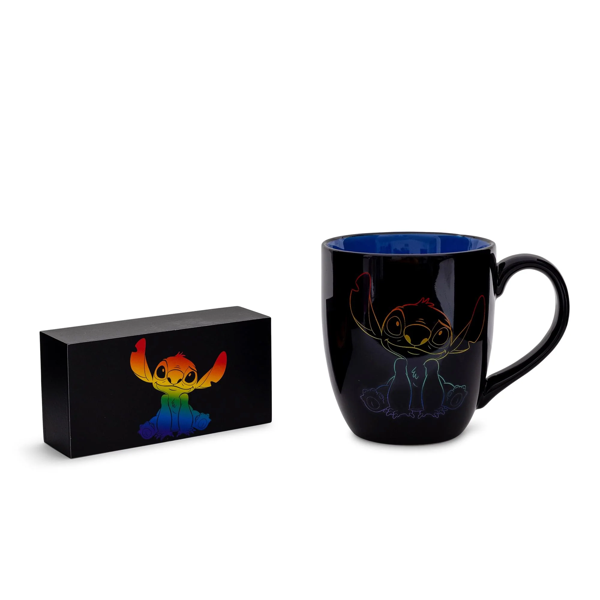 Disney Lilo & Stitch "Ohana Means Family" Rainbow Ceramic Mug and Box Sign Set - Image 2