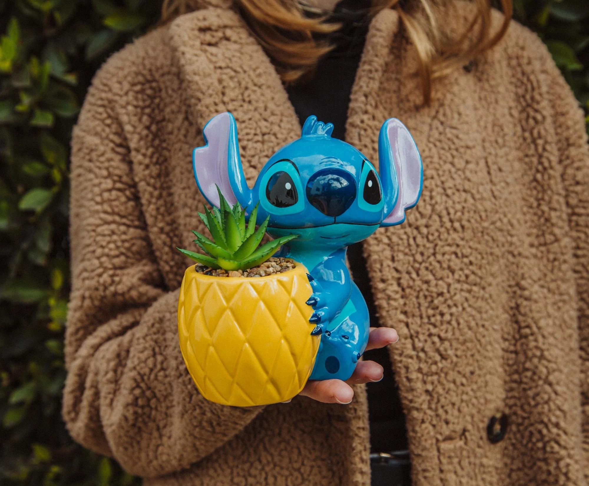 Disney Lilo & Stitch Pineapple 6-Inch Planter With Artificial Succulent - Image 7