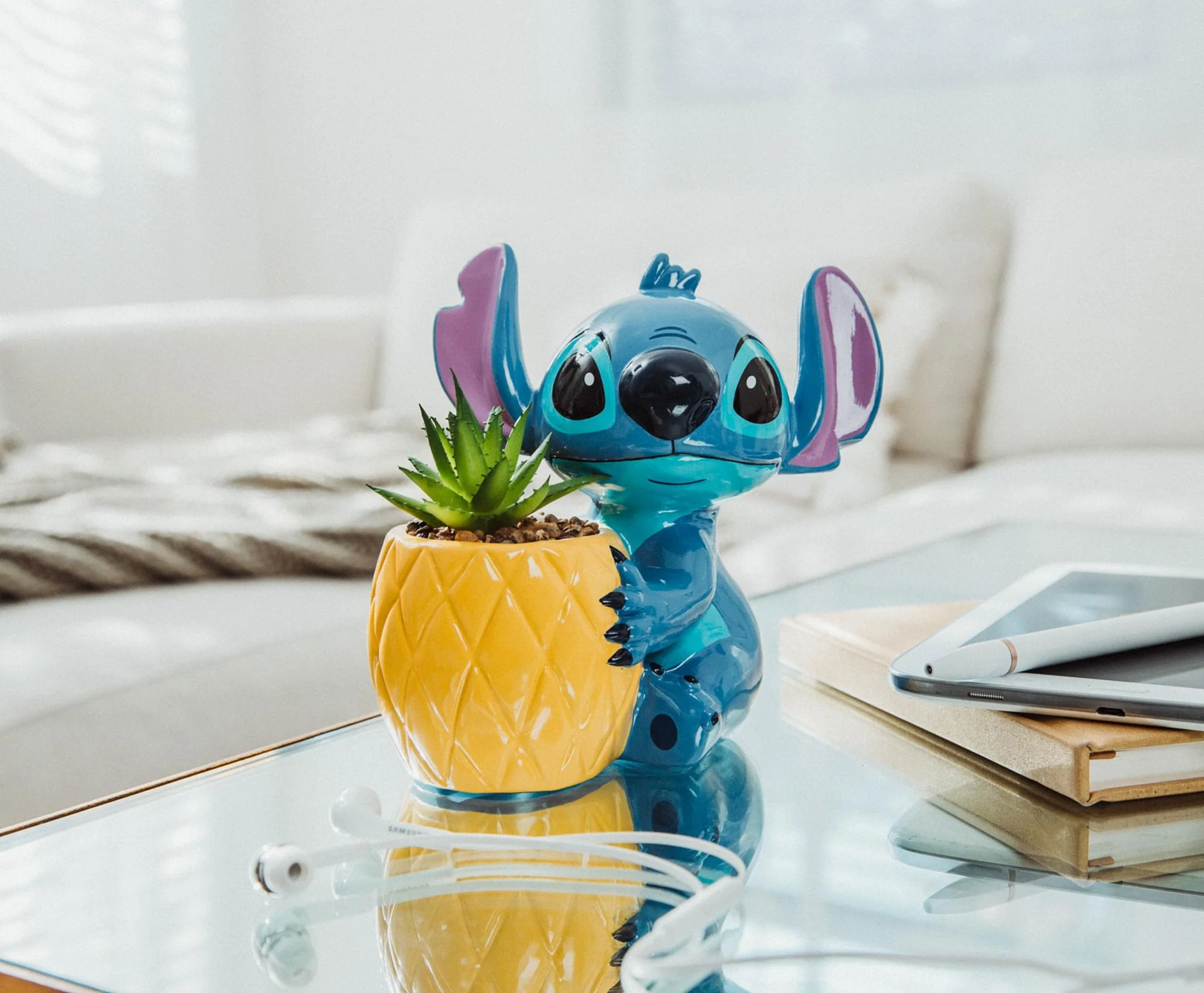 Disney Lilo & Stitch Pineapple 6-Inch Planter With Artificial Succulent - Image 9