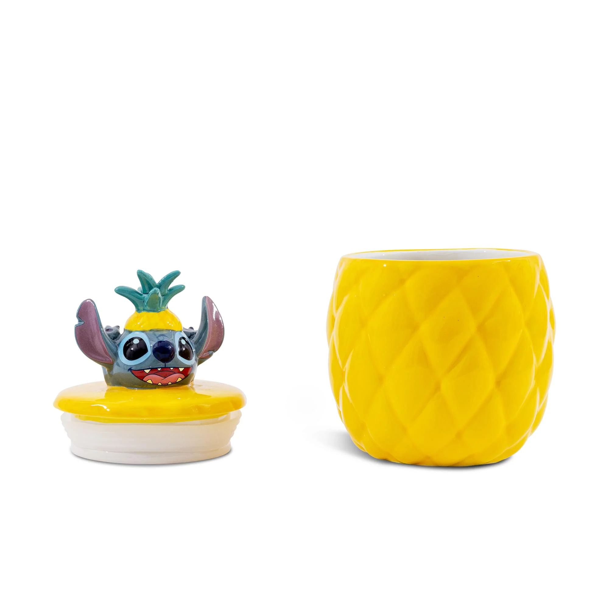 Disney Lilo & Stitch Pineapple 8-Inch Sculpted Ceramic Snack Jar - Image 4