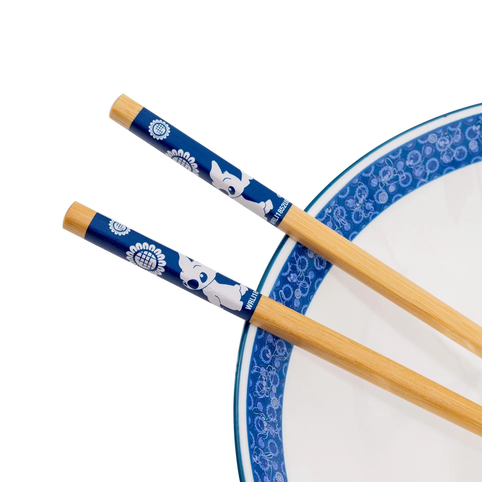 Disney Lilo & Stitch Poses 30-Ounce Ceramic Ramen Bowl and Chopstick Set - Image 2