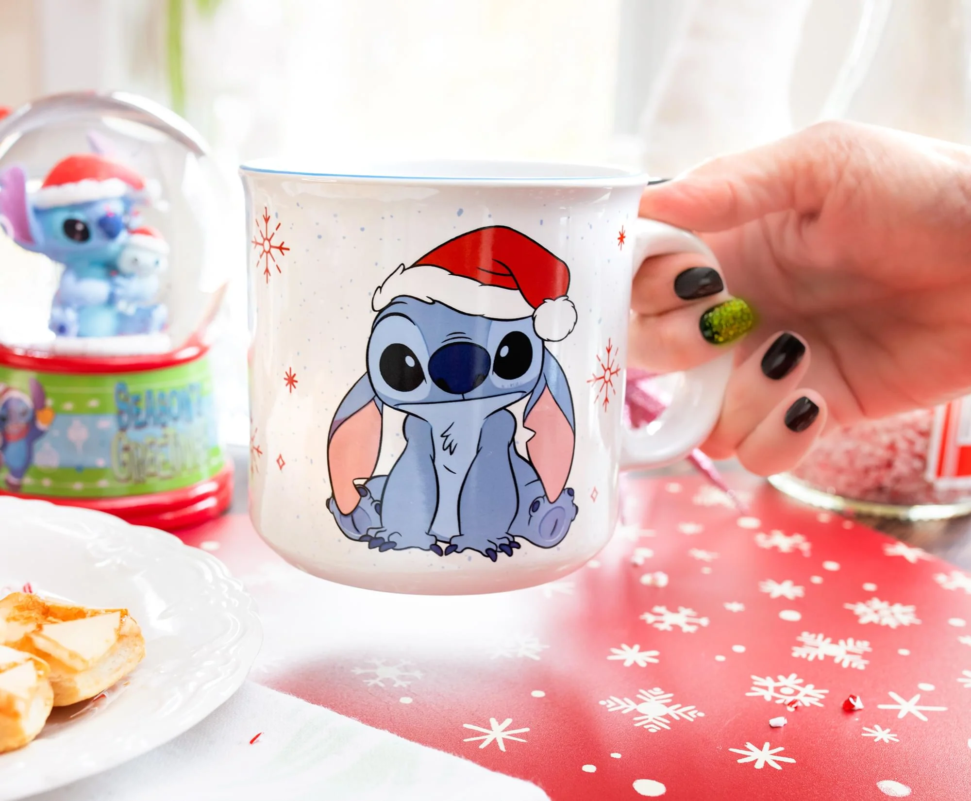 Disney Lilo & Stitch Santa Hat Ceramic Camper Mug | Holds 20 Ounces - Image 4