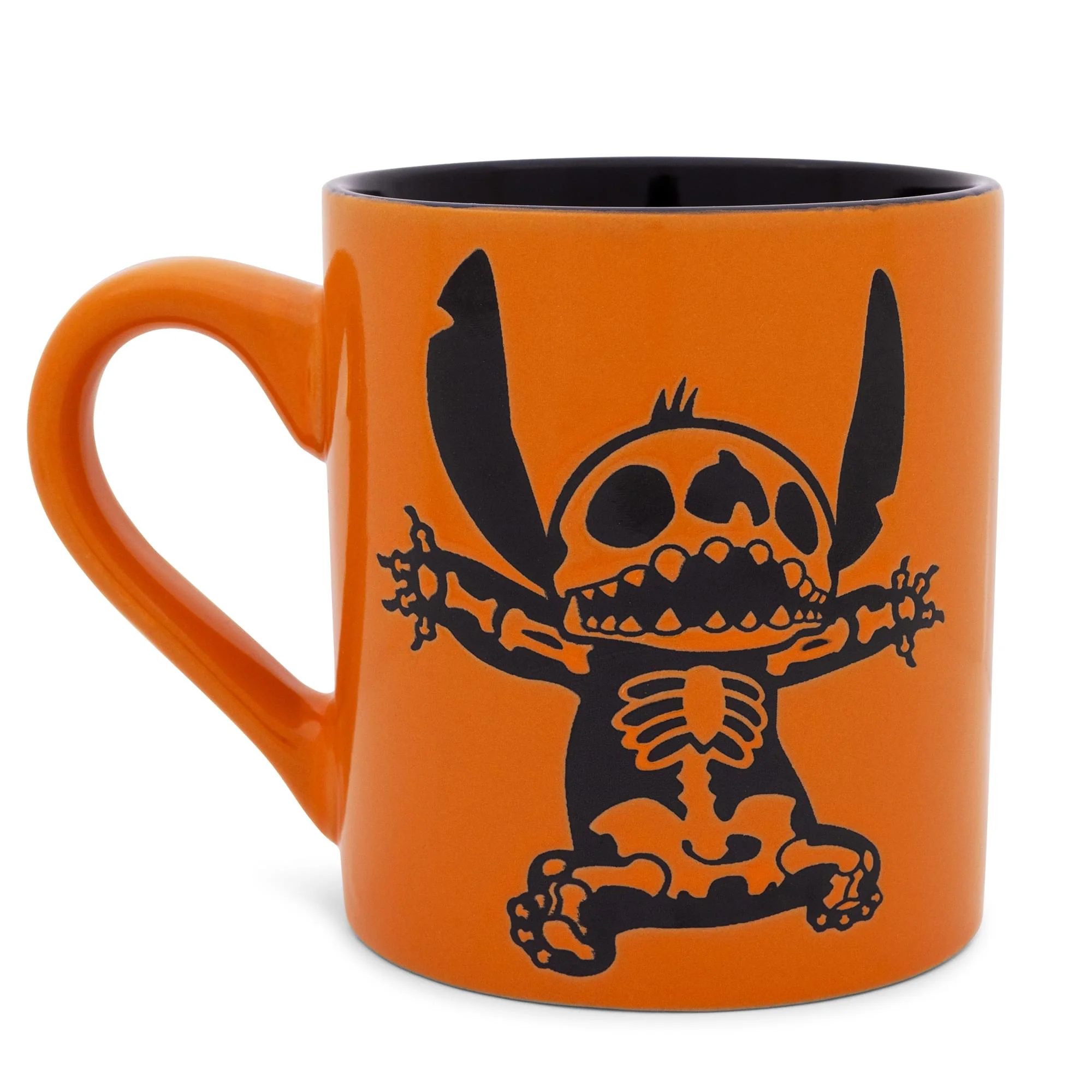 Disney Lilo & Stitch Skeleton Wax-Resist Ceramic Pottery Mug | 14 Ounces - Image 2