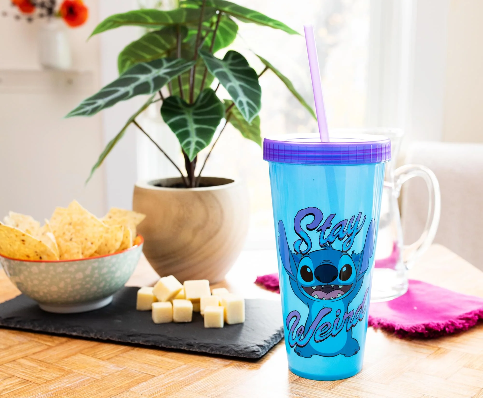 Disney Lilo & Stitch "Stay Weird" Color-Changing Plastic Tumbler | 24 Ounces - Image 3