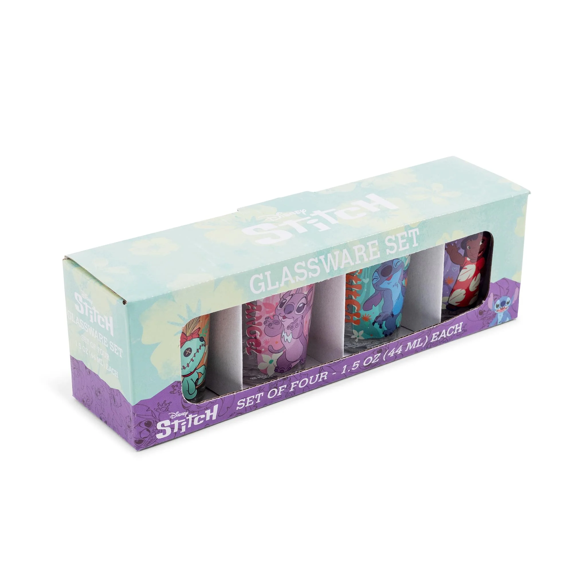 Disney Lilo & Stitch Tropical Characters 2-Ounce Mini Shot Glasses | Set of 4 - Image 2