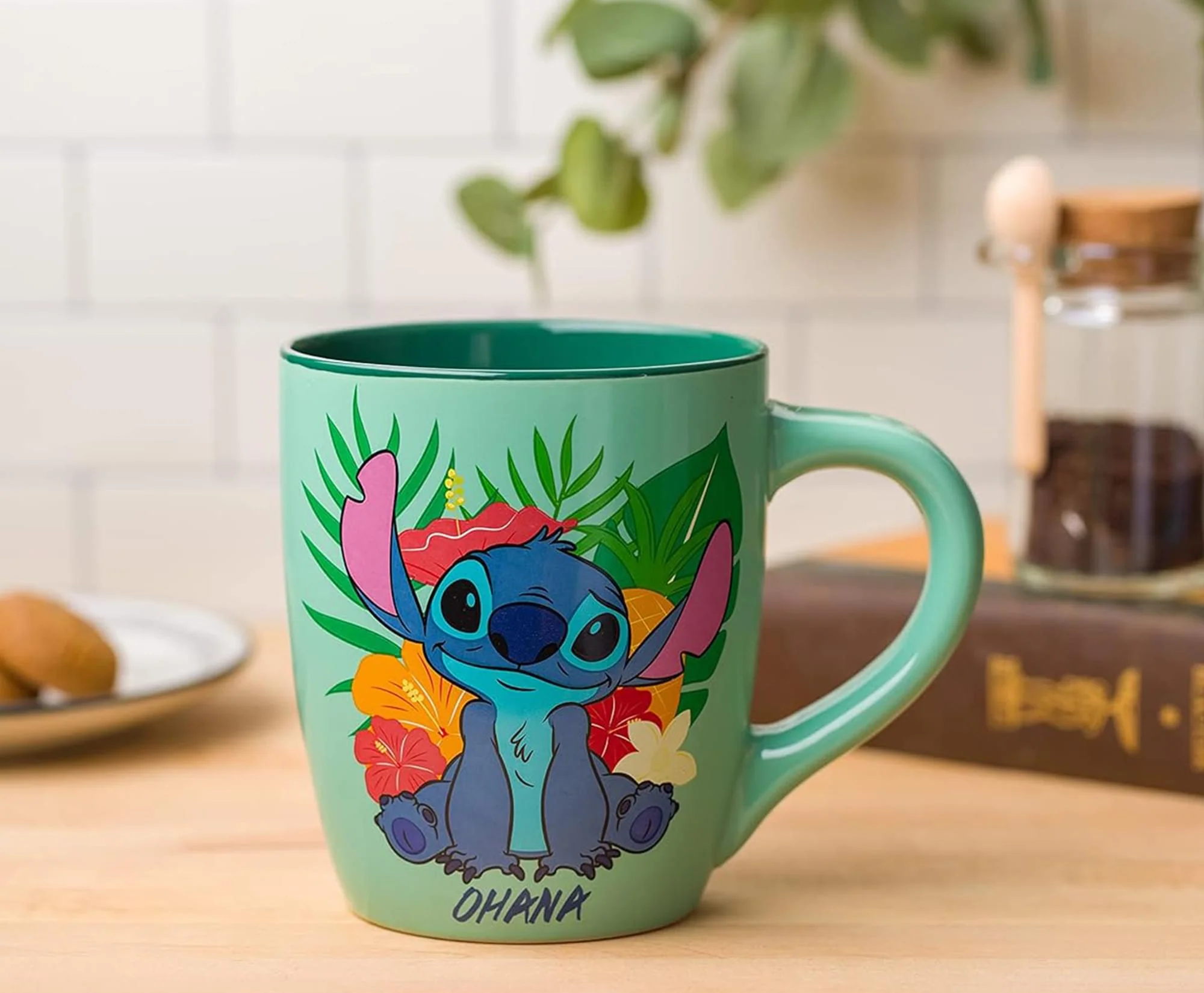Disney Lilo & Stitch Tropical Ohana Sitting 25 Ounce Ceramic Mug - Image 5
