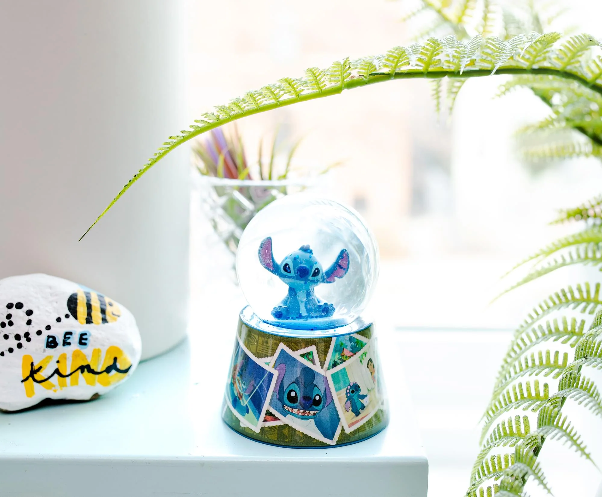 Disney Lilo & Stitch Vintage Photos Mini Light-Up Snow Globe | 3 Inches Tall - Image 7